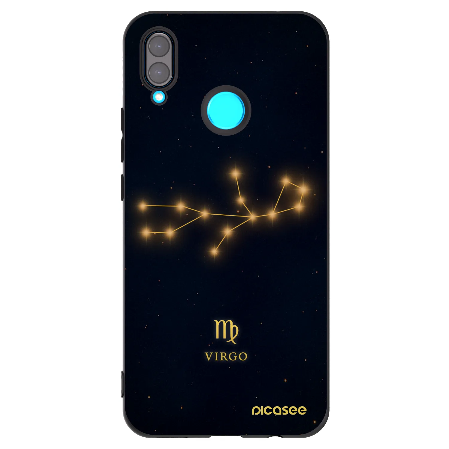 Picasee crna silikonska maskica za Huawei Nova 3 - VIRGO