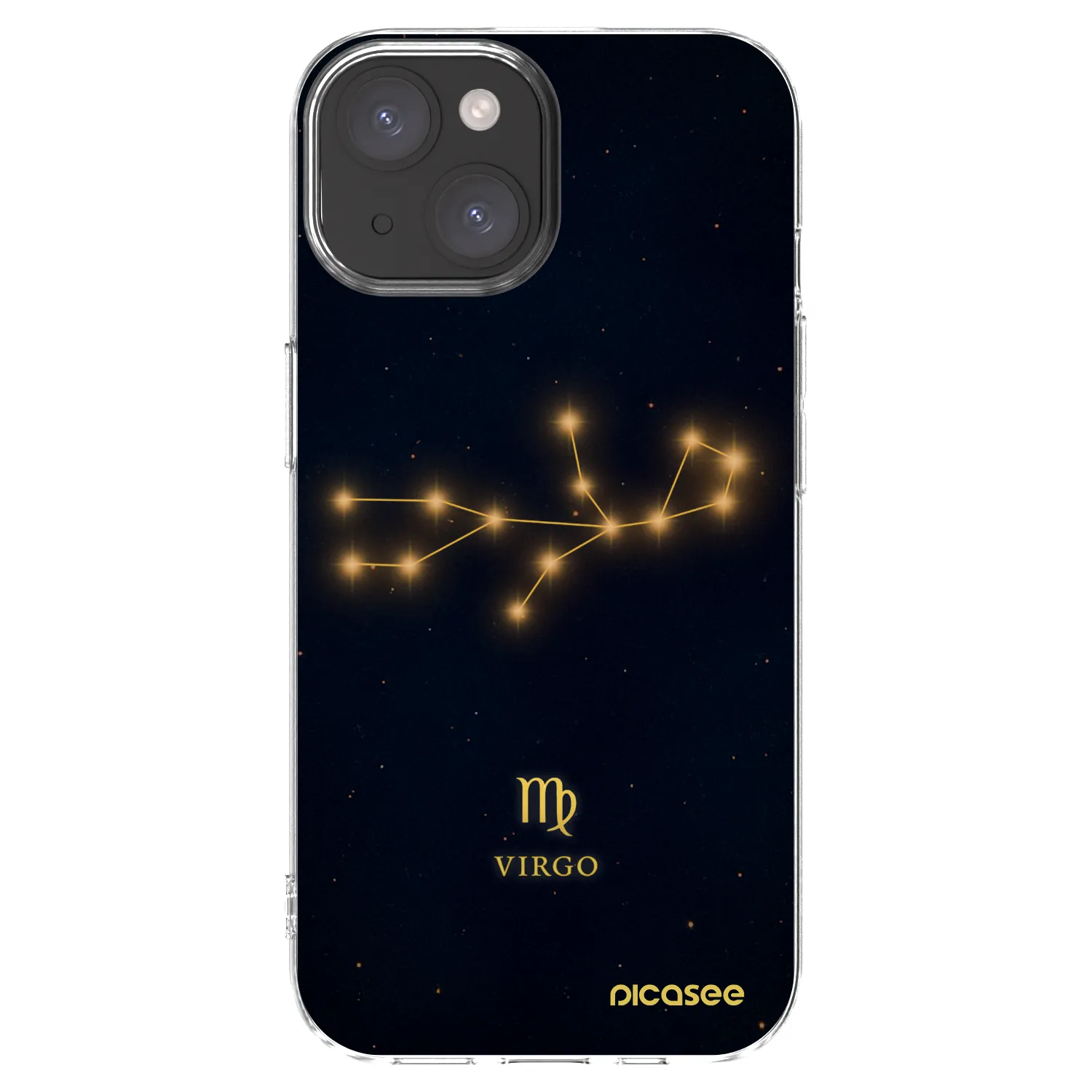 Picasee silikonska prozirna maskica za Apple iPhone 15 - VIRGO