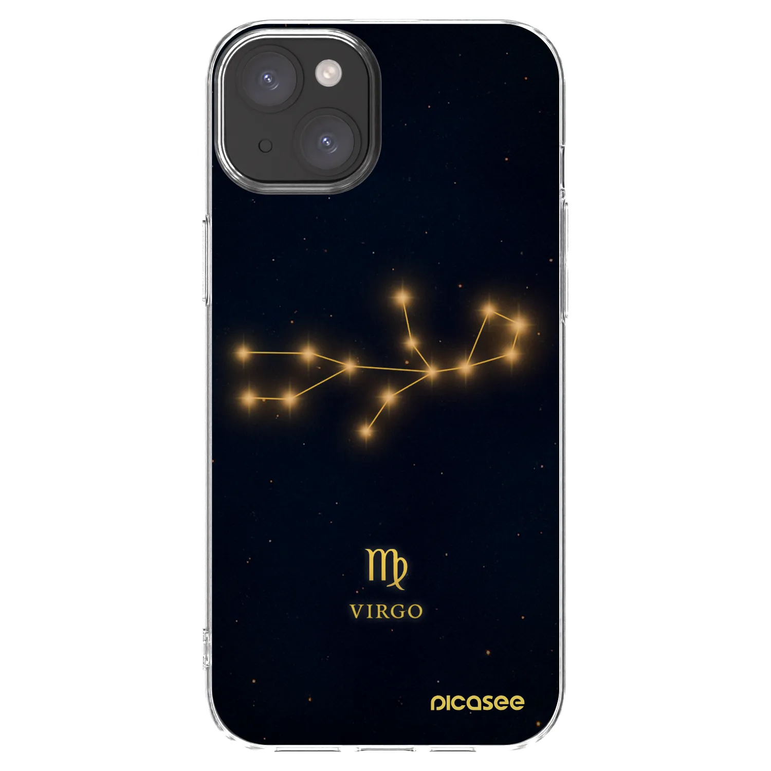 Picasee silikonska prozirna maskica za Apple iPhone 15 Plus - VIRGO