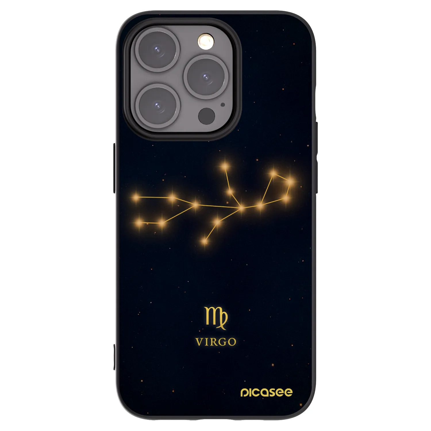 Picasee crna silikonska maskica za Apple iPhone 15 Pro - VIRGO