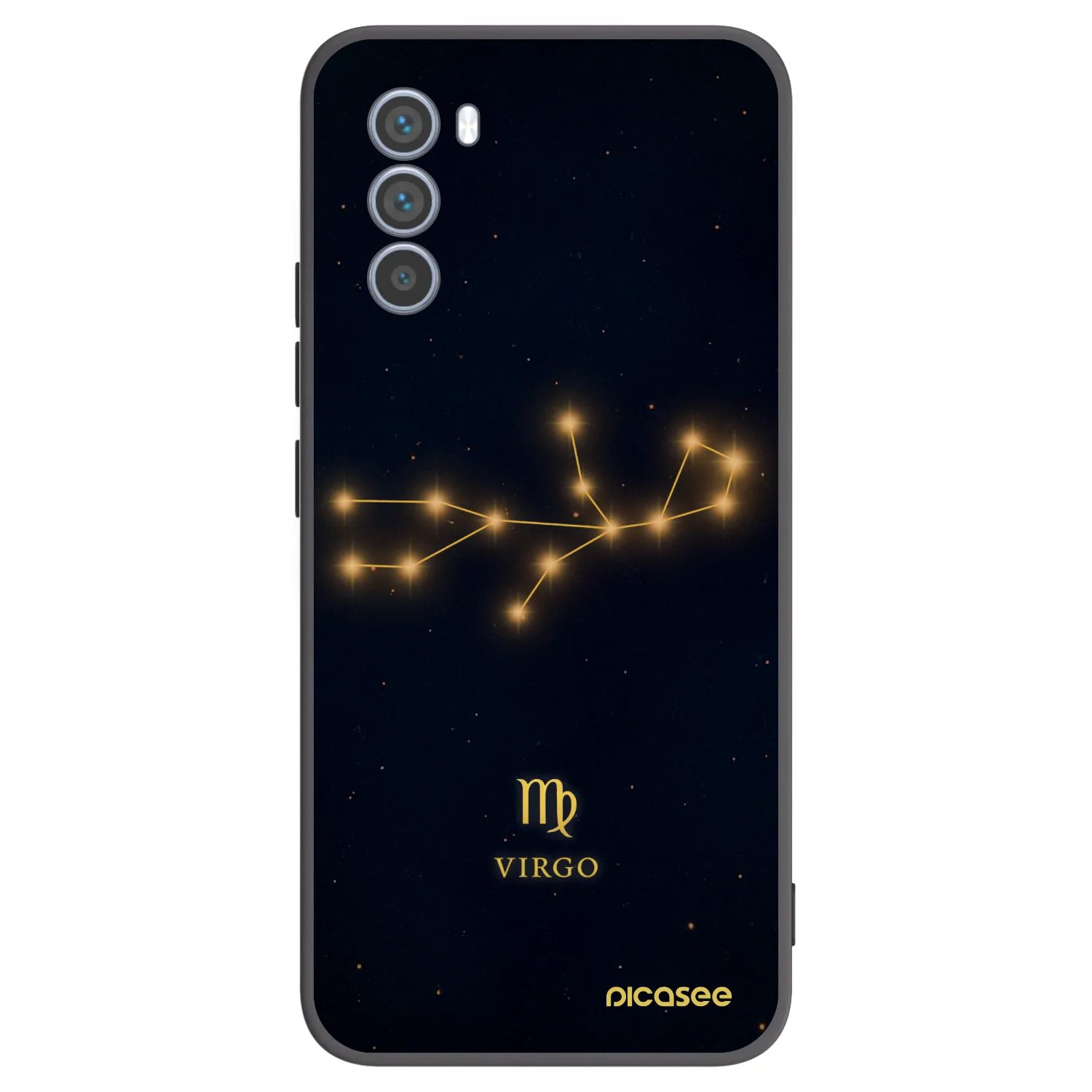 Picasee crna silikonska maskica za Motorola Moto G62 - VIRGO