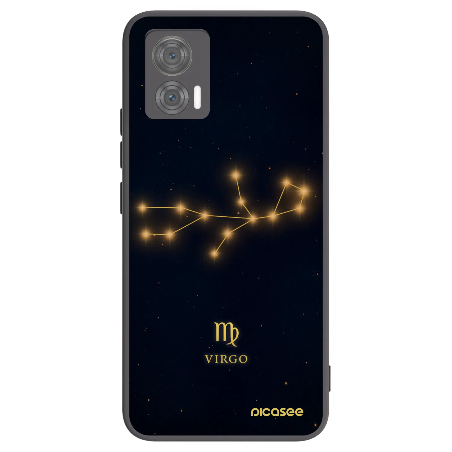 Picasee crna silikonska maskica za Motorola Edge 30 Neo - VIRGO