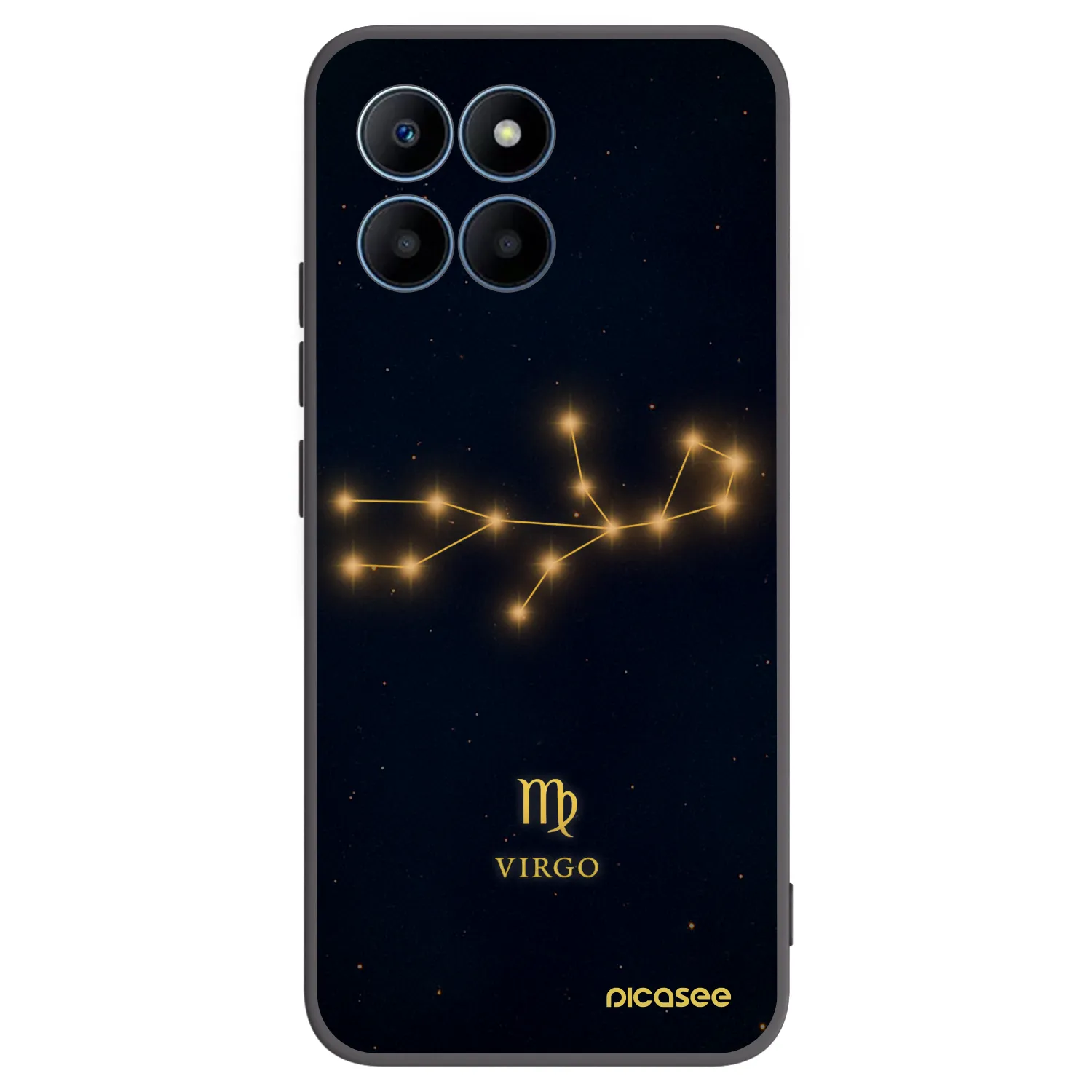Picasee crna silikonska maskica za Honor 70 Lite - VIRGO