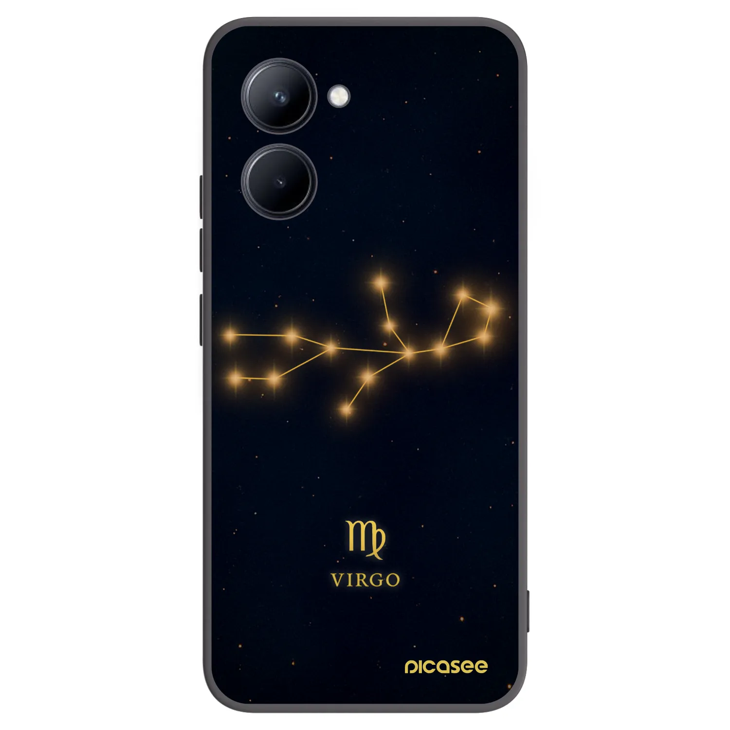 Picasee crna silikonska maskica za Realme C33 (2023) - VIRGO