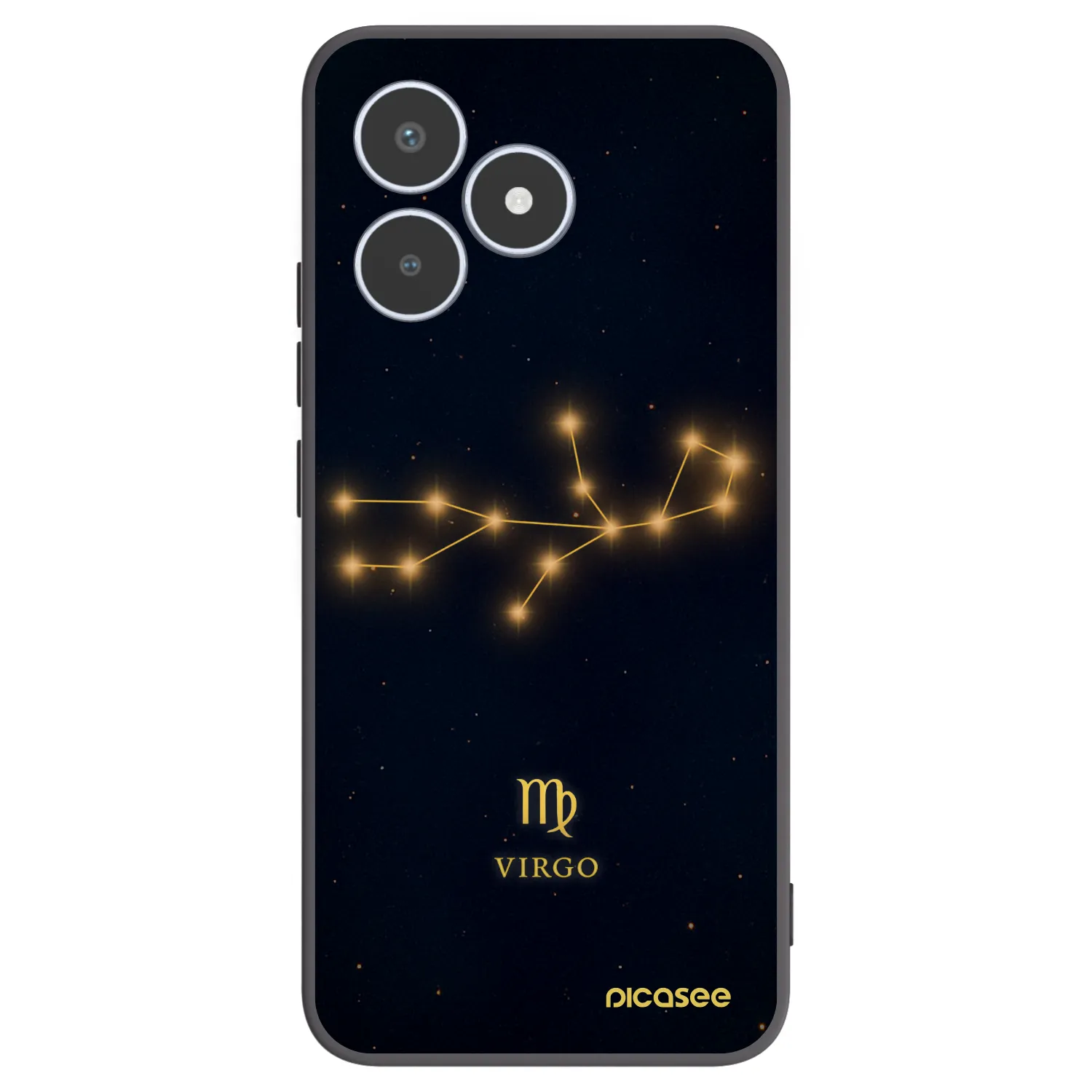 Picasee crna silikonska maskica za Realme C53 - VIRGO