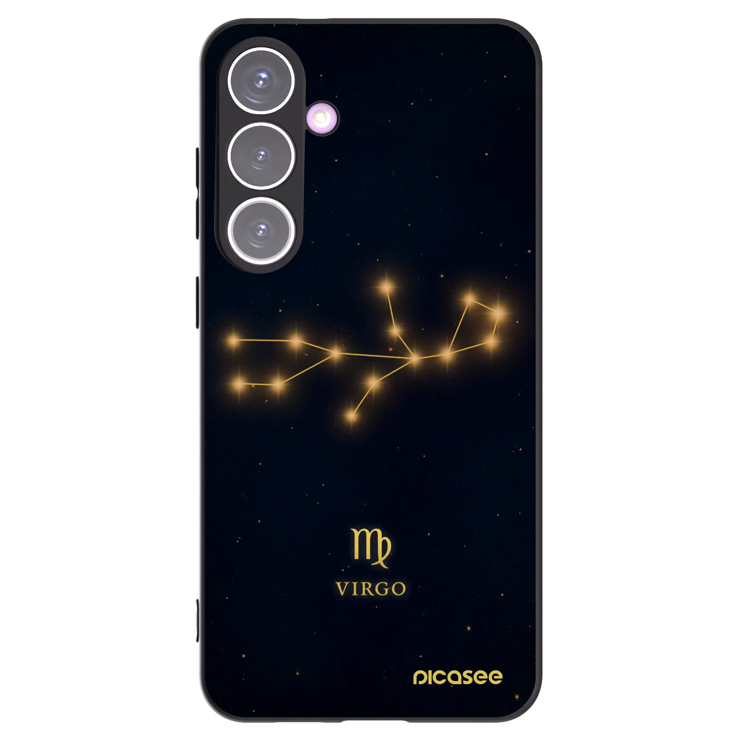 Picasee crna silikonska maskica za Samsung Galaxy S24+ S926B 5G - VIRGO