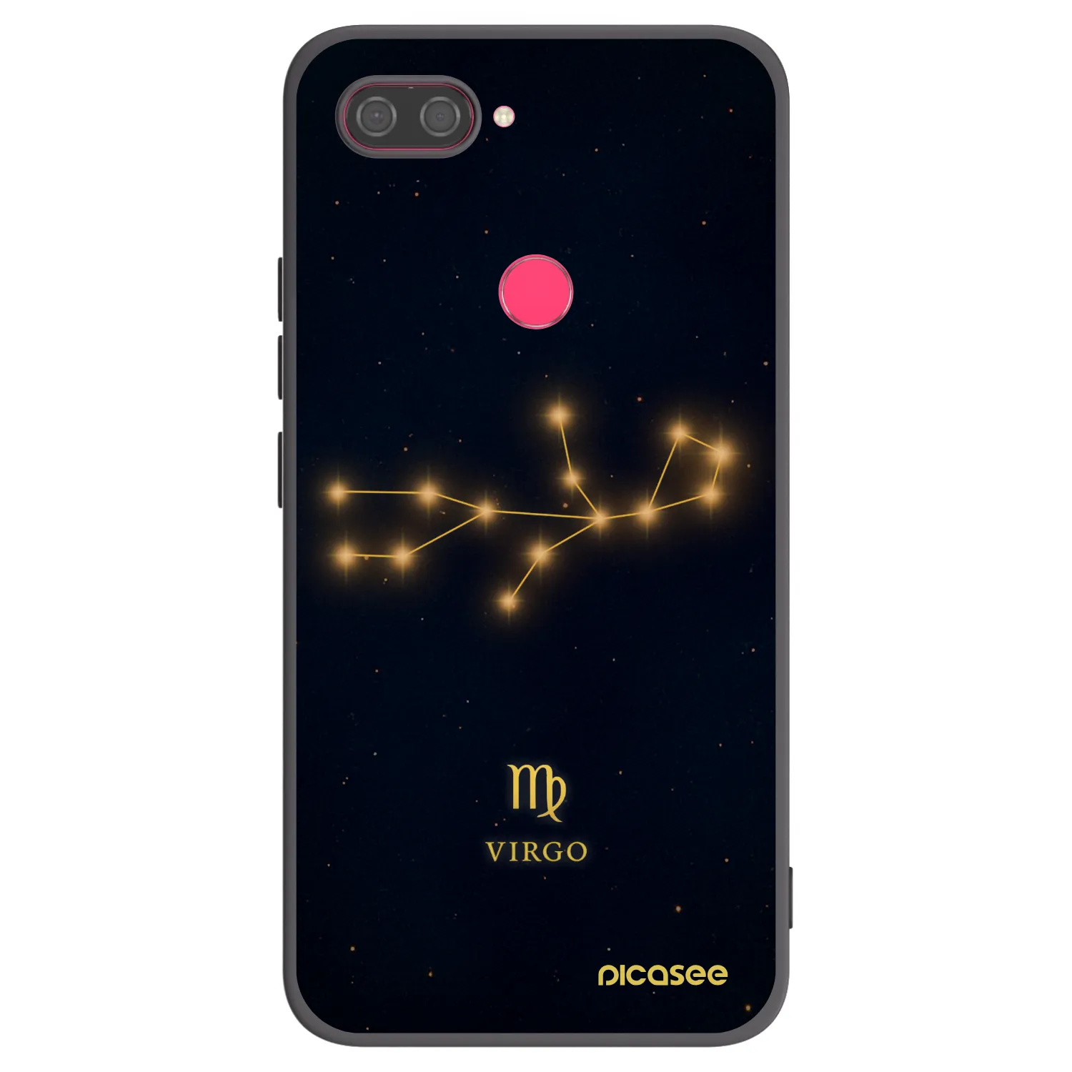 Picasee crna silikonska maskica za Xiaomi Mi 8 Lite - VIRGO
