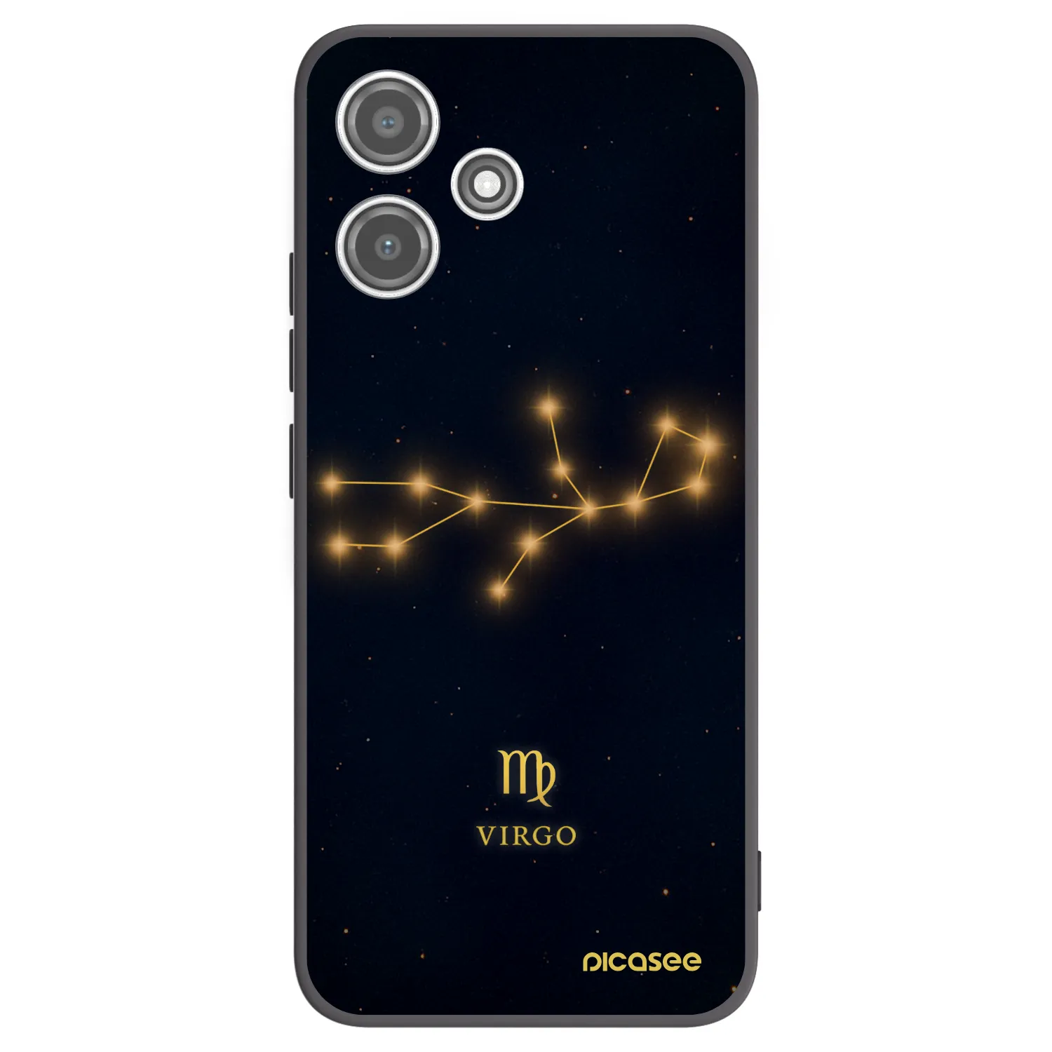 Picasee crna silikonska maskica za Xiaomi Redmi 12 5G - VIRGO