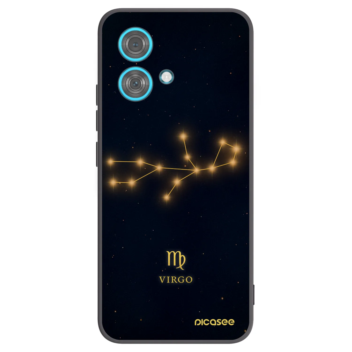 Picasee crna silikonska maskica za Motorola Edge 40 Neo - VIRGO