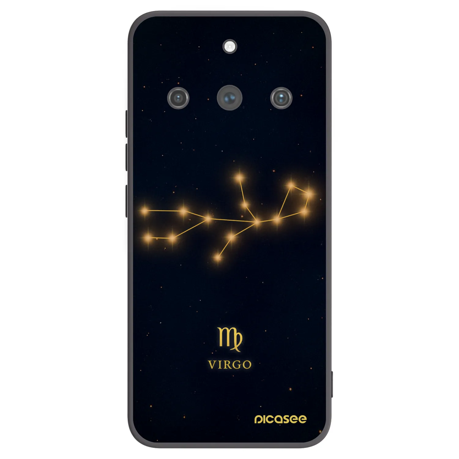 Picasee crna silikonska maskica za Realme 11 Pro+ - VIRGO