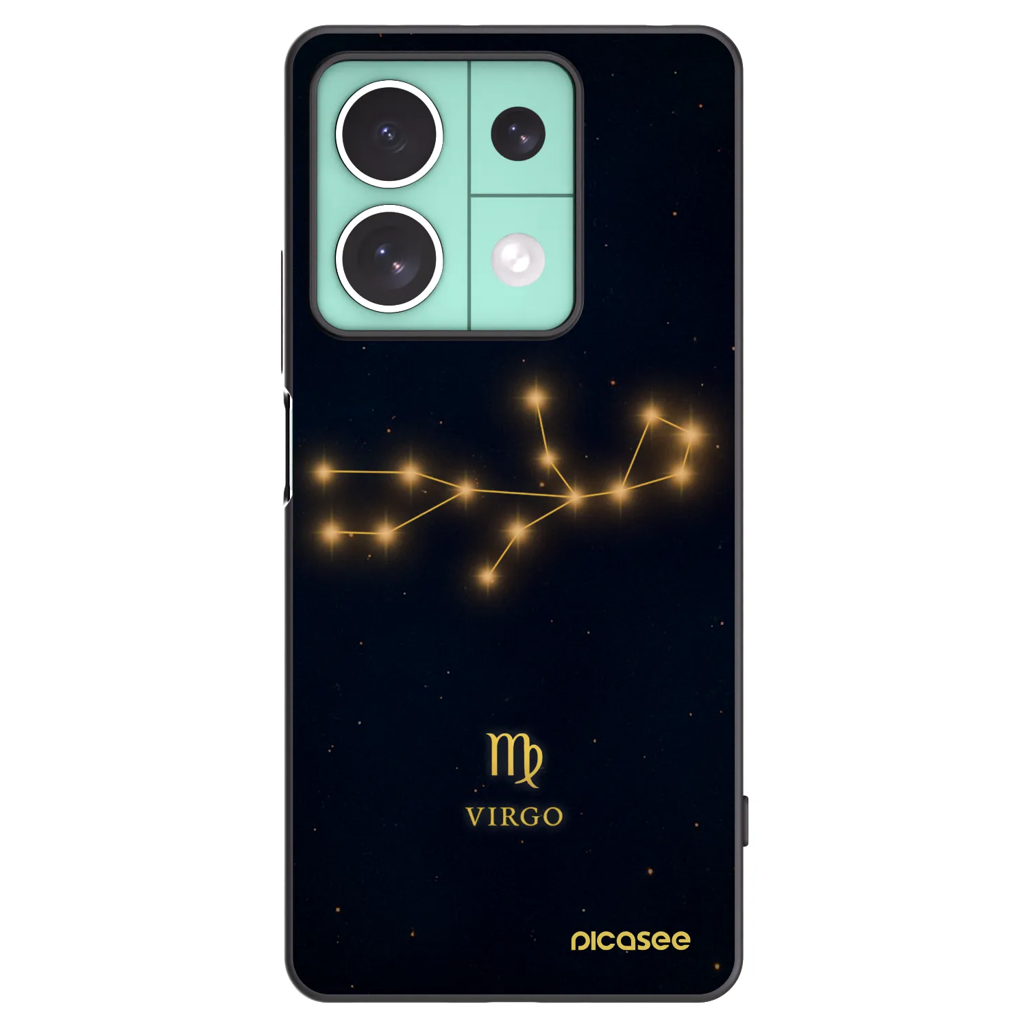 Picasee crna silikonska maskica za Xiaomi Redmi Note 13 5G - VIRGO