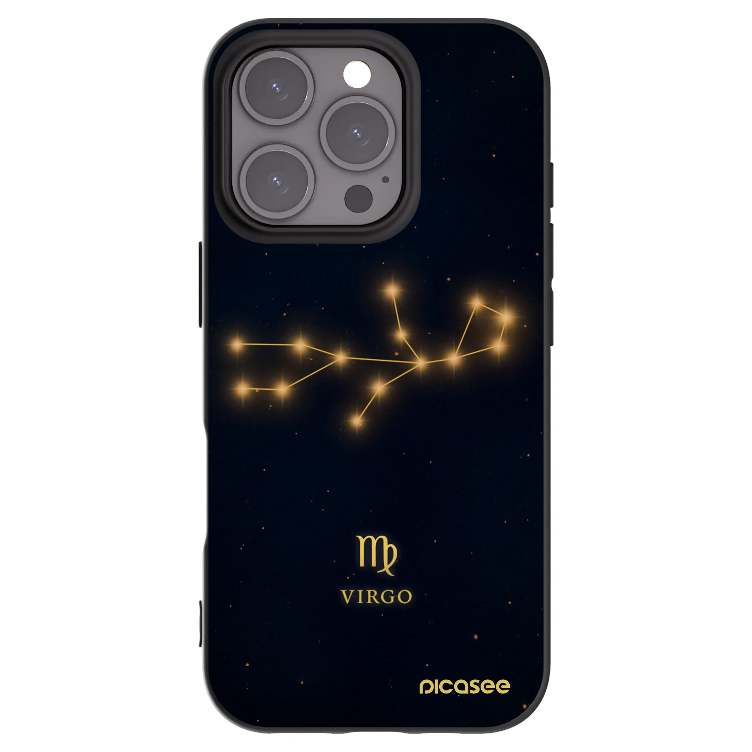 Picasee crna silikonska maskica za Apple iPhone 16 Pro - VIRGO