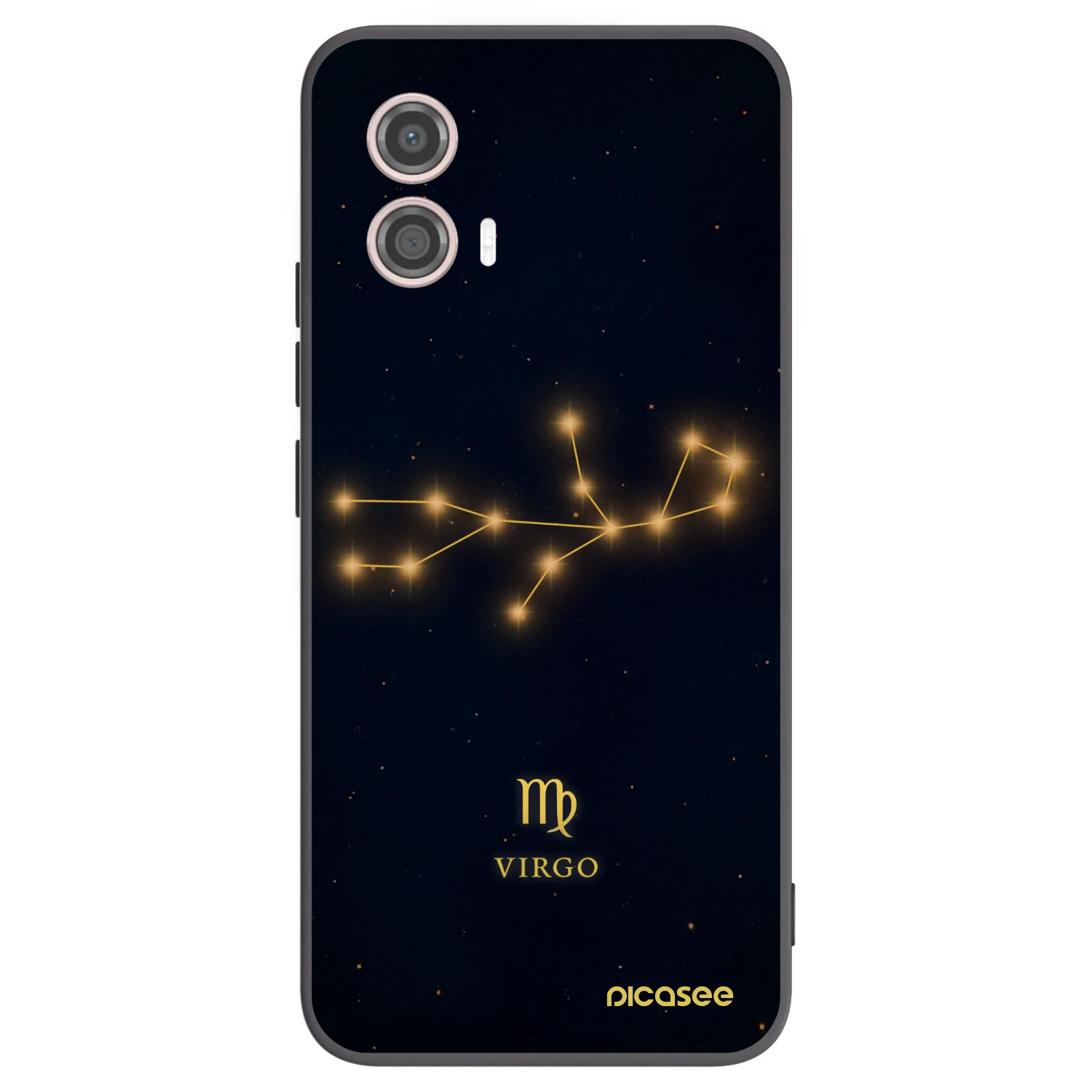 Picasee crna silikonska maskica za Motorola Moto G53 5G - VIRGO