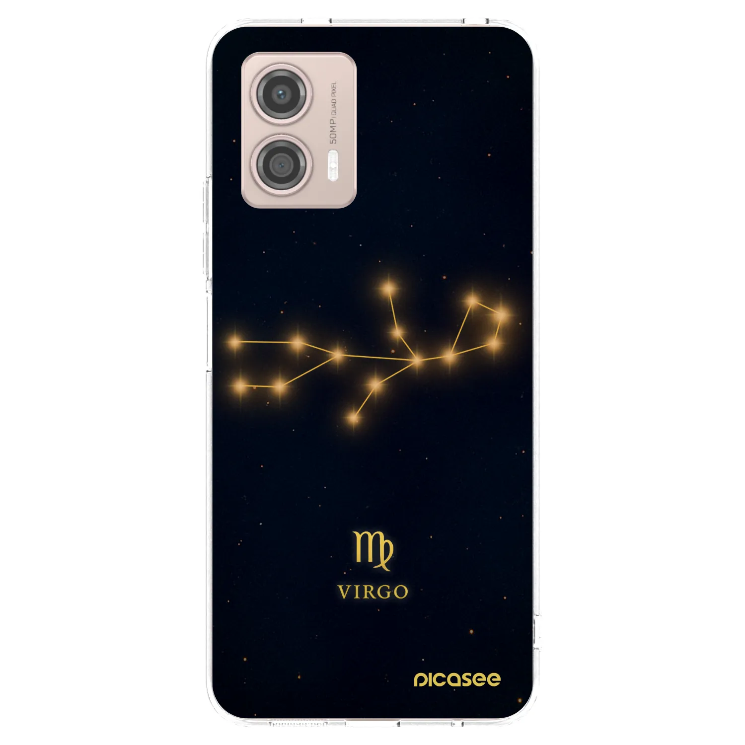 Picasee silikonska prozirna maskica za Motorola Moto G53 5G - VIRGO