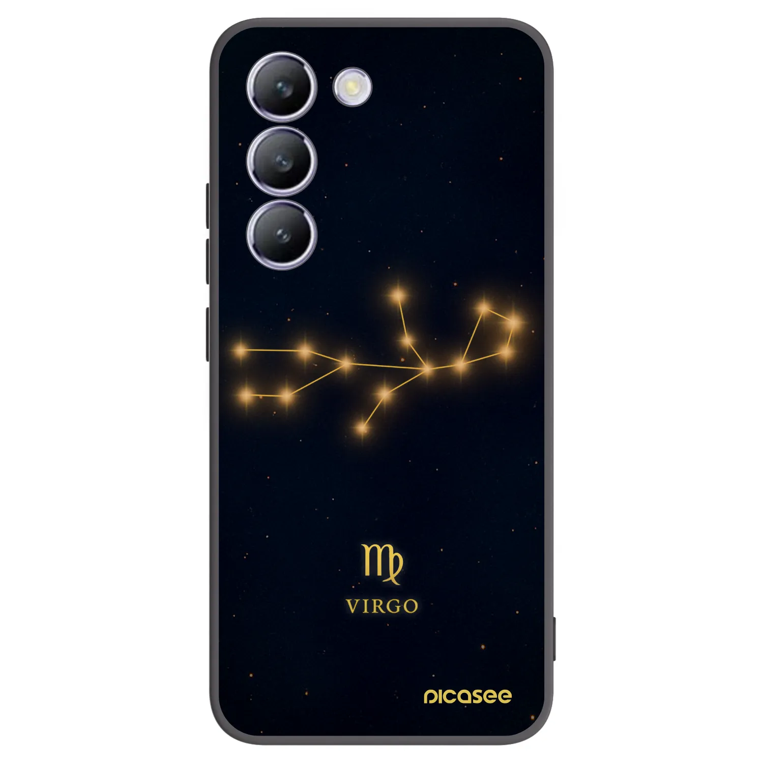 Picasee crna silikonska maskica za Vivo V40 SE 5G - VIRGO