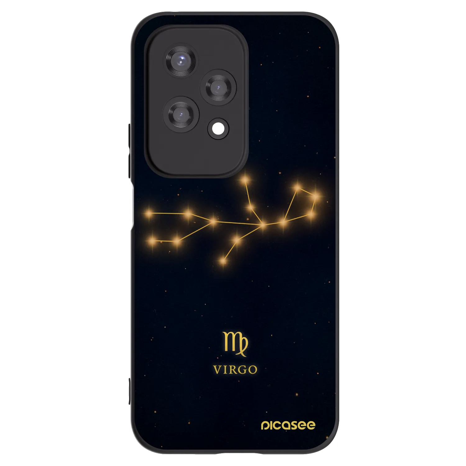 Picasee crna silikonska maskica za Honor 200 Lite - VIRGO