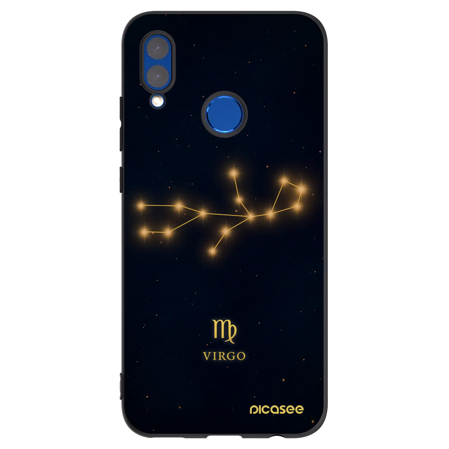 Picasee crna silikonska maskica za Huawei P Smart 2019 - VIRGO