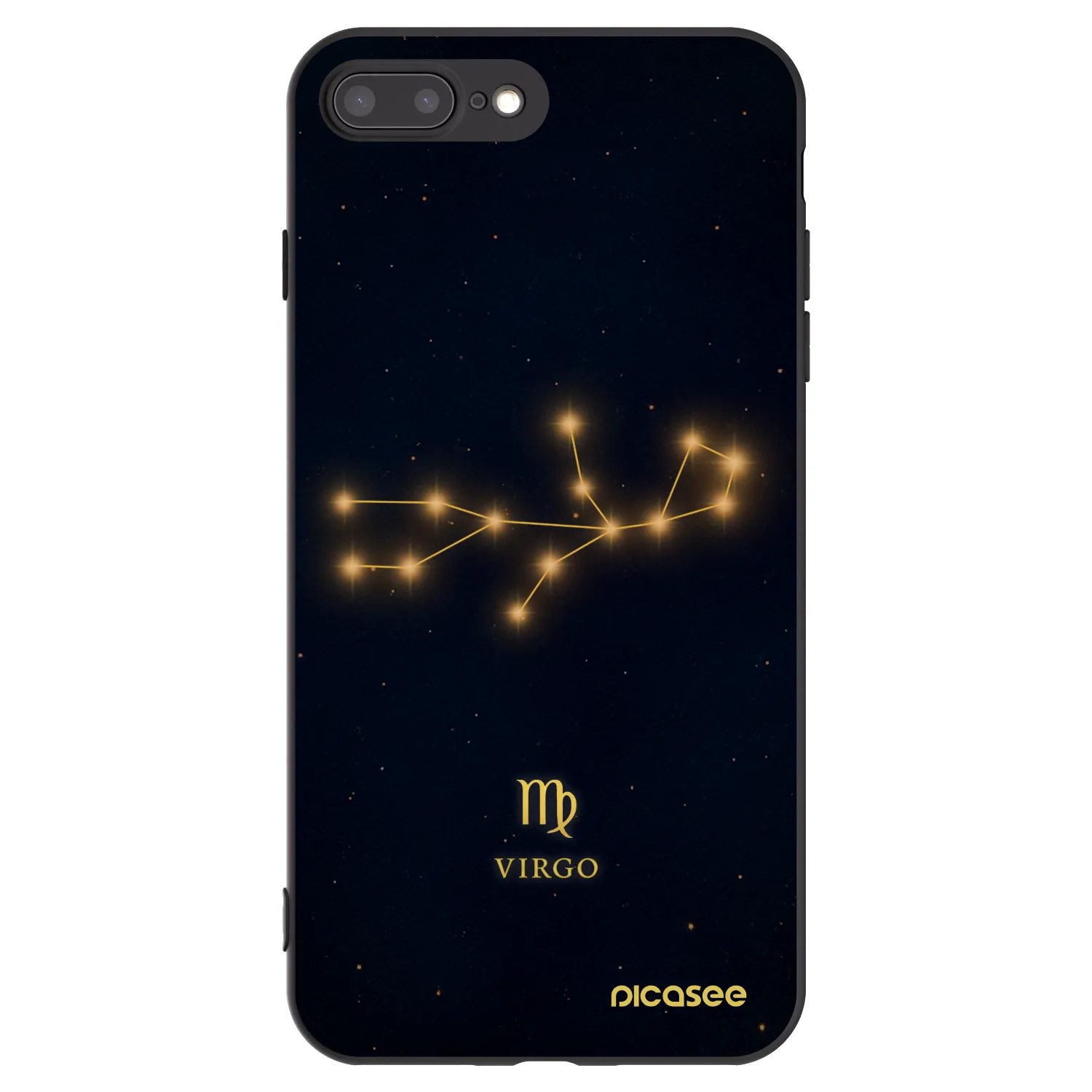 Picasee crna silikonska maskica za Apple iPhone 7 Plus - VIRGO