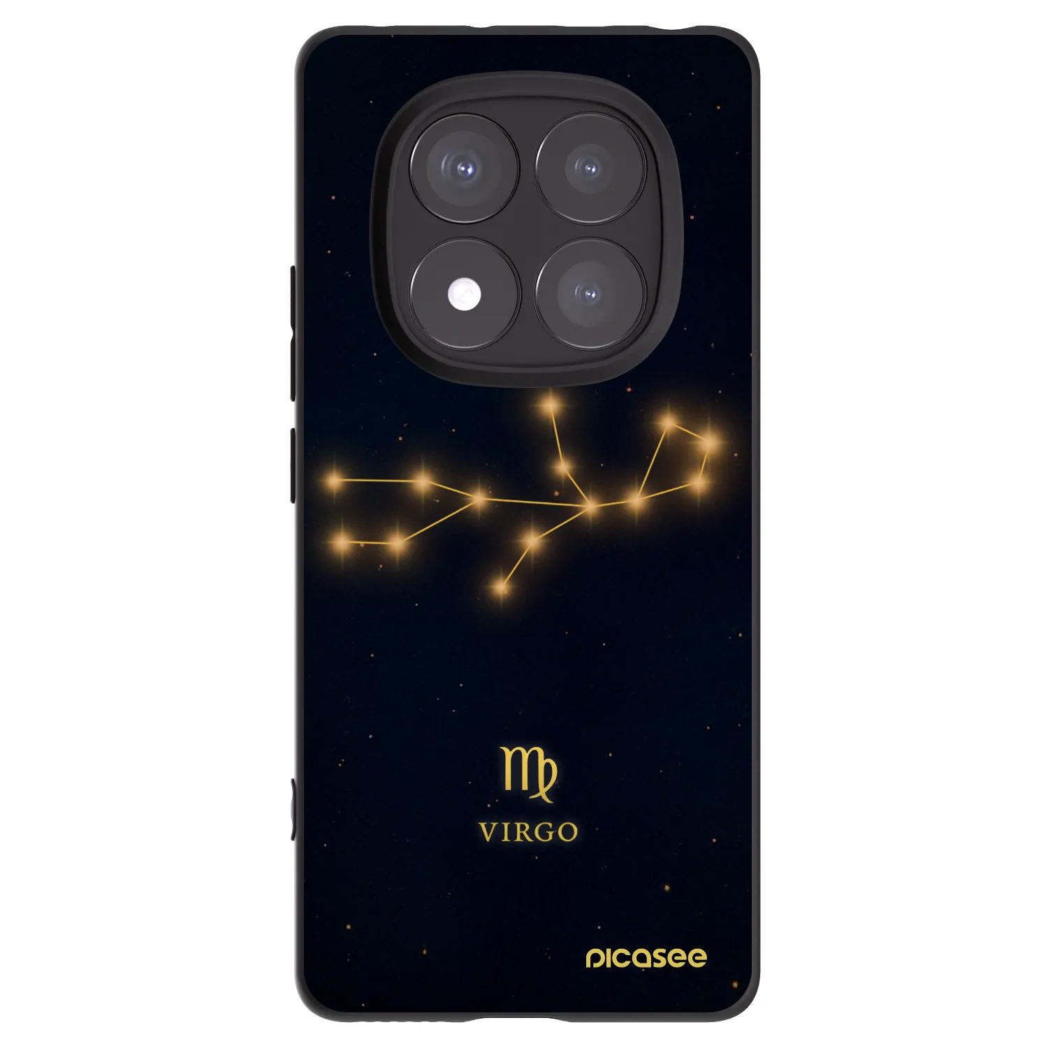 Picasee crna silikonska maskica za Xiaomi Redmi Note 14 Pro+ 5G - VIRGO