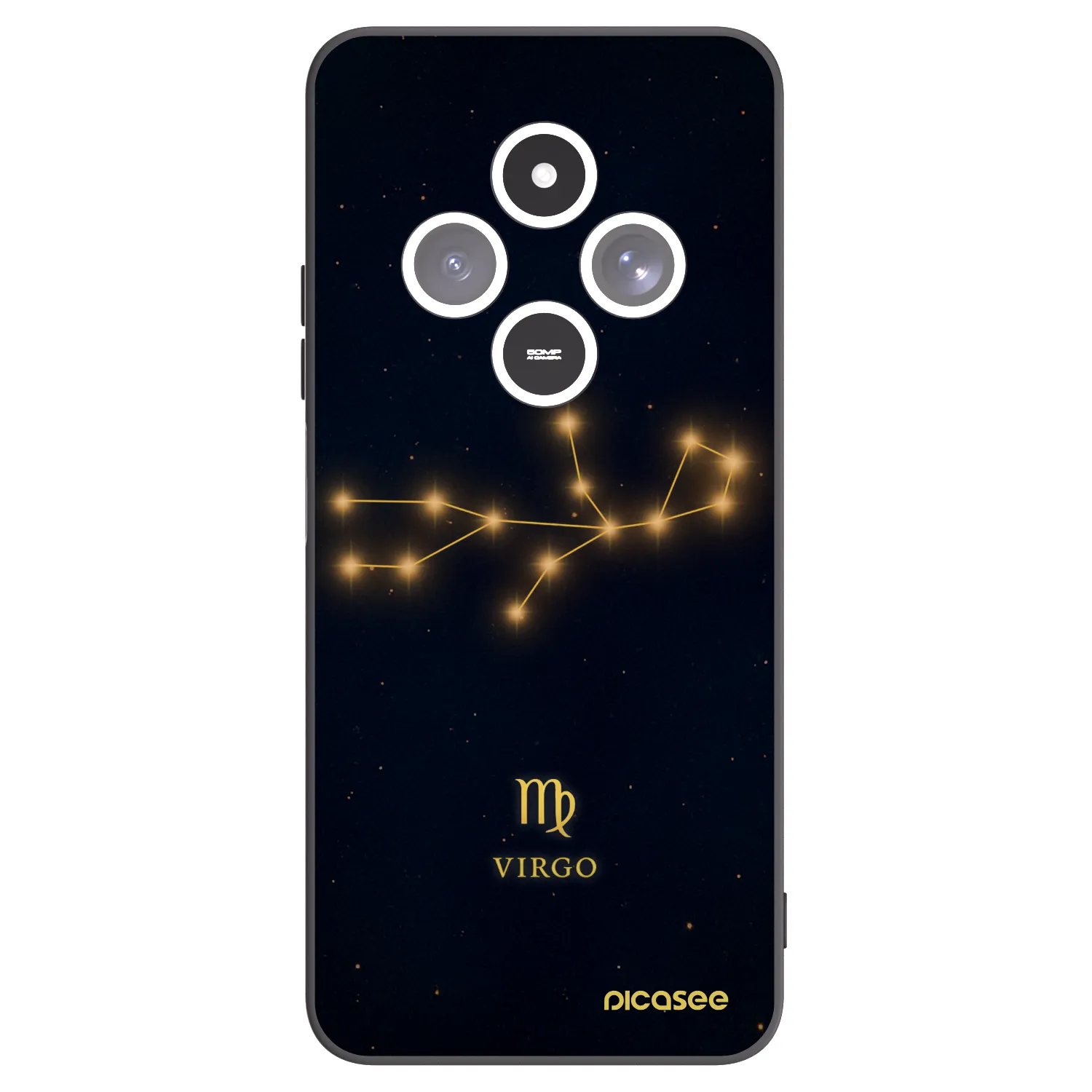 Picasee crna silikonska maskica za Xiaomi Redmi 14C - VIRGO