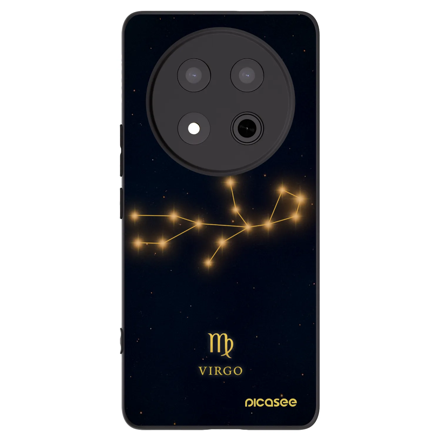Picasee crna silikonska maskica za Honor Magic7 Lite 5G - VIRGO