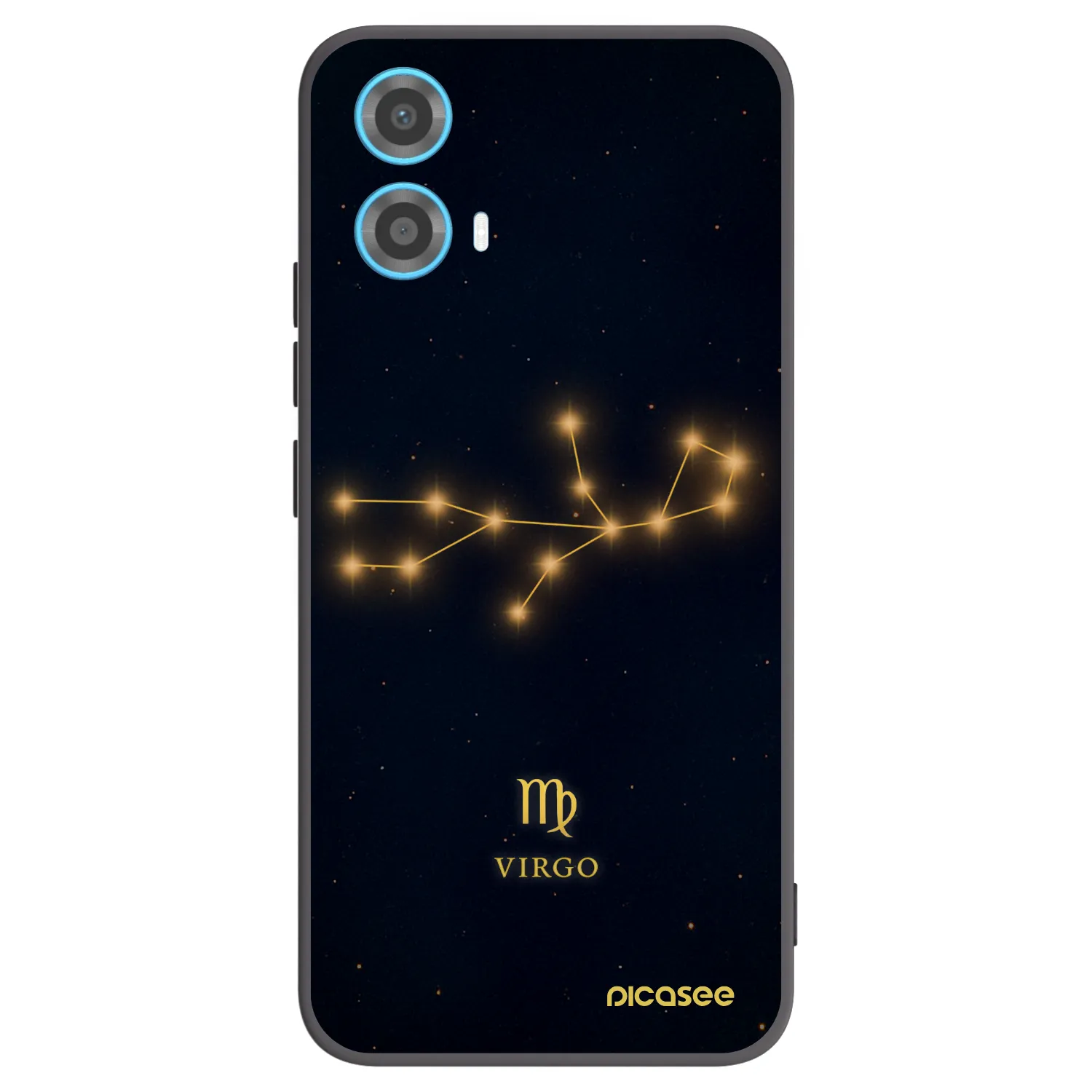 Picasee crna silikonska maskica za Motorola Moto G34 5G - VIRGO