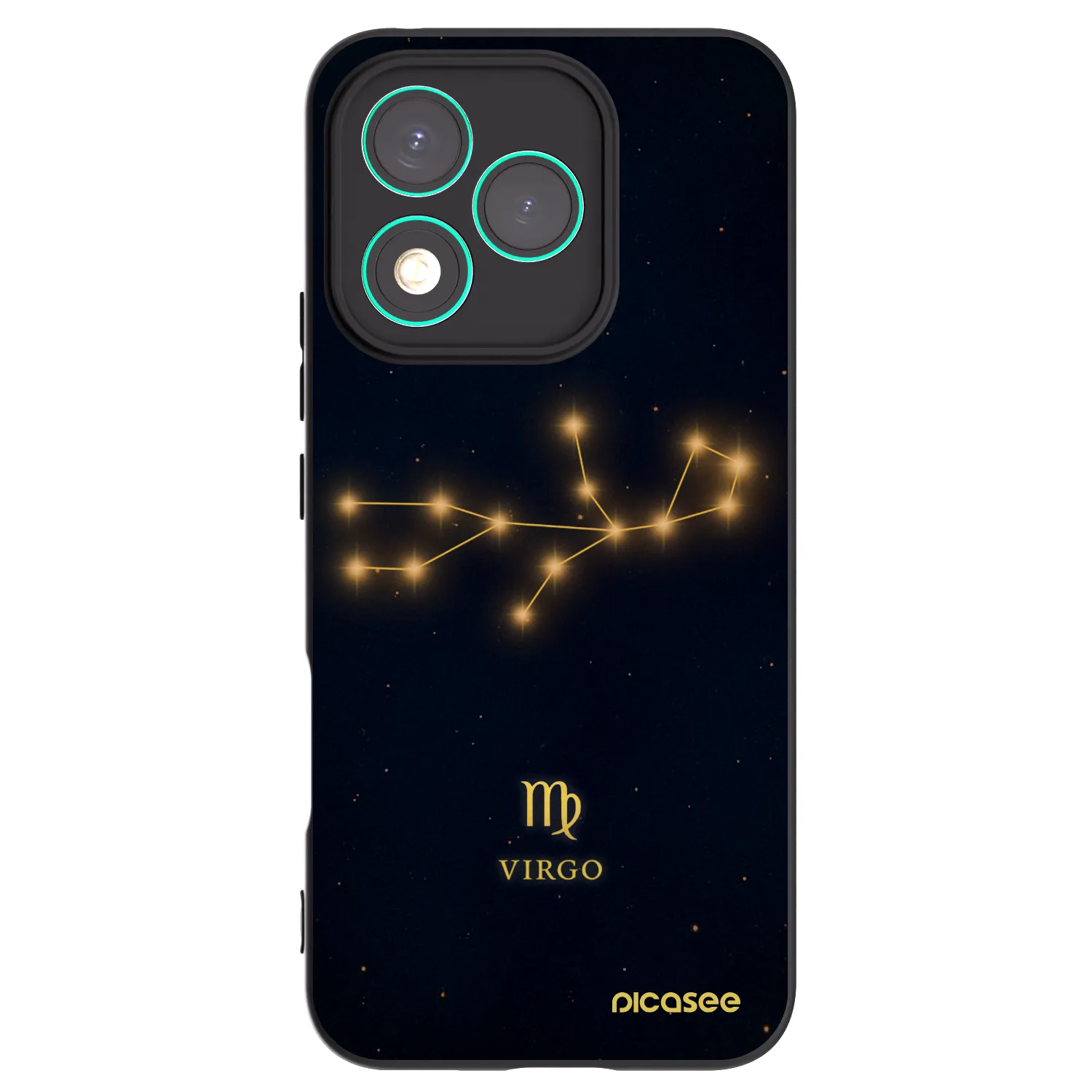 Picasee crna silikonska maskica za Honor 400 Lite 5G - VIRGO