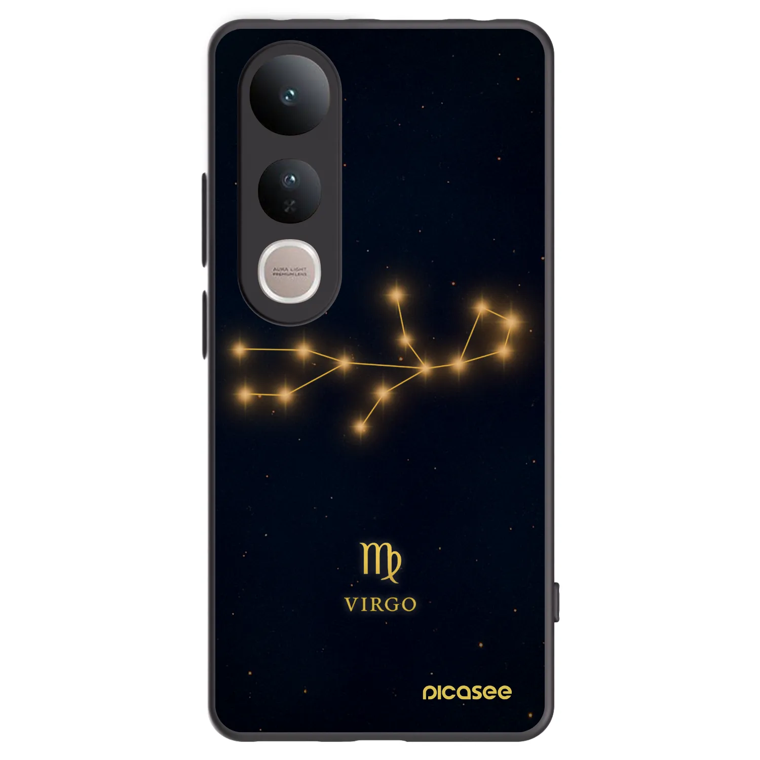 Picasee crna silikonska maskica za Vivo V50 Lite 5G - VIRGO