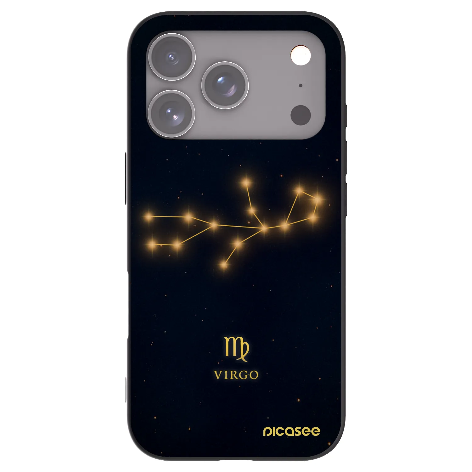 Picasee crna silikonska maskica za Apple iPhone 17 Pro - VIRGO