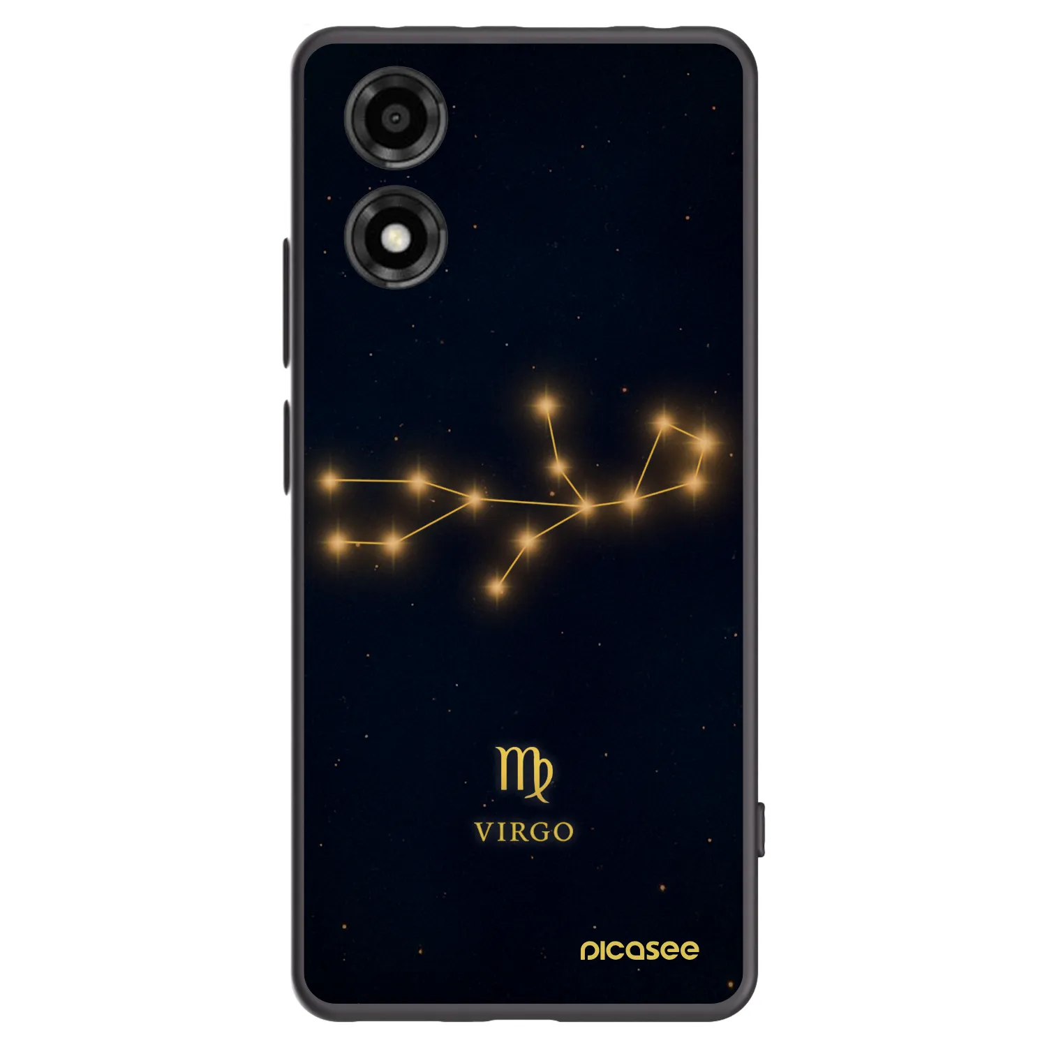 Picasee crna silikonska maskica za Motorola Moto E14 - VIRGO