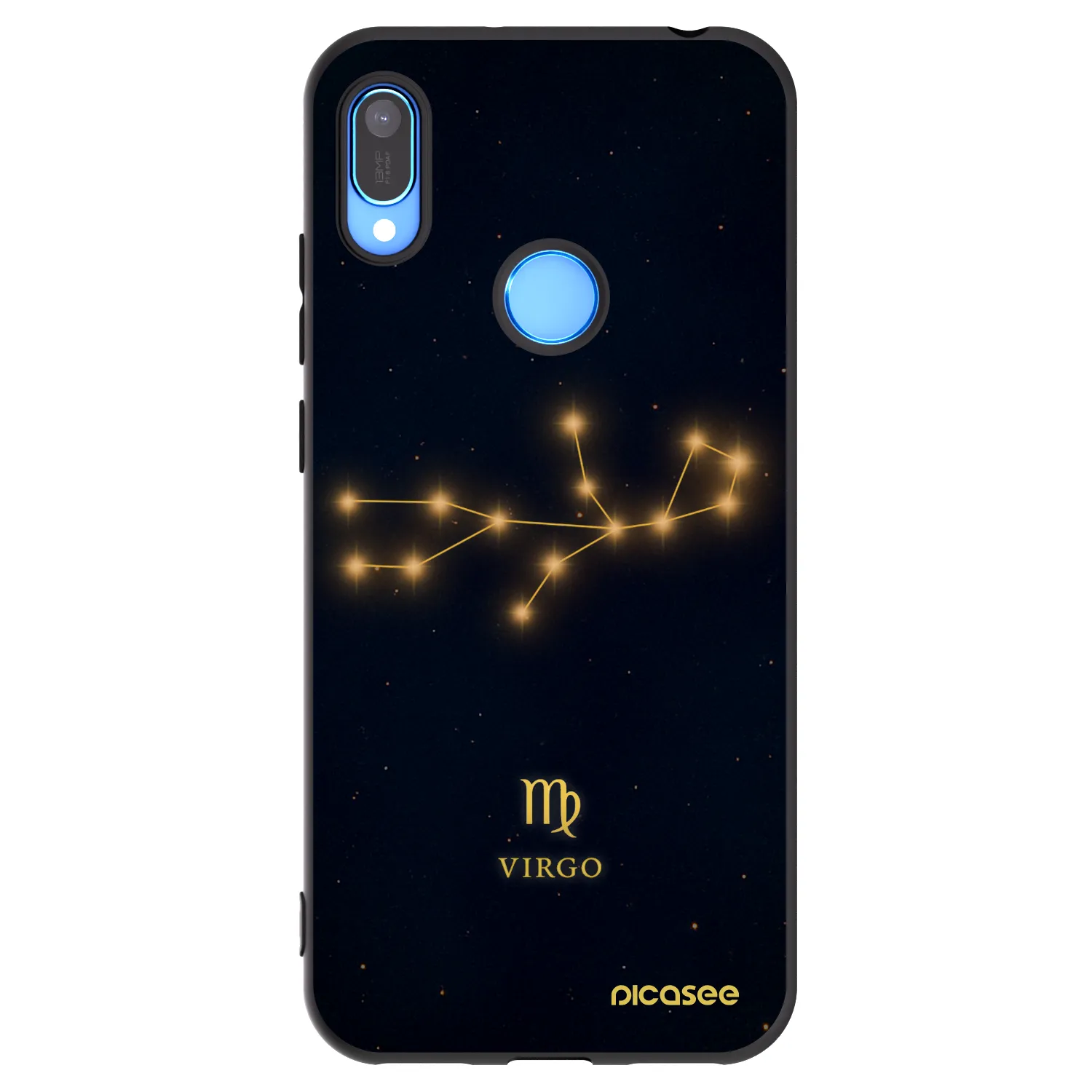 Picasee crna silikonska maskica za Huawei Y6 2019 - VIRGO