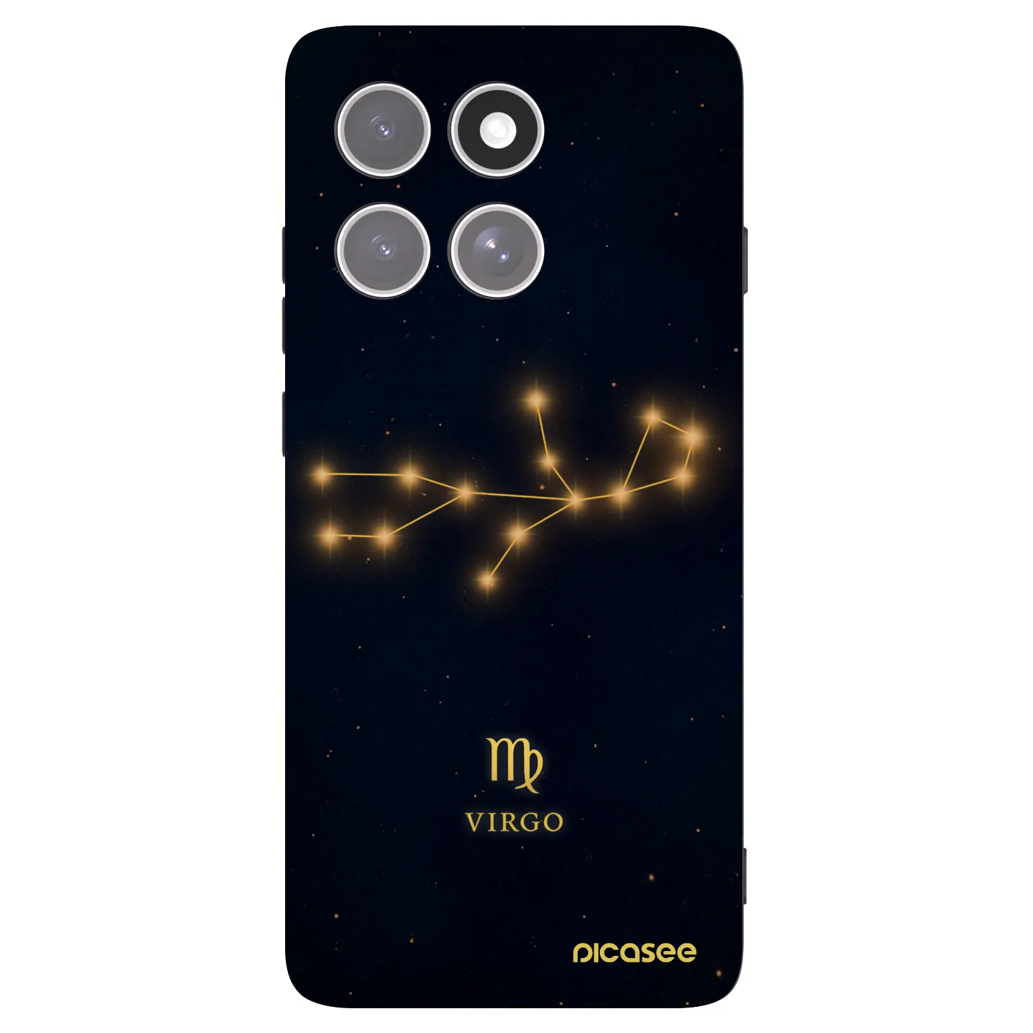 Picasee crna silikonska maskica za Motorola Edge 60 Pro - VIRGO