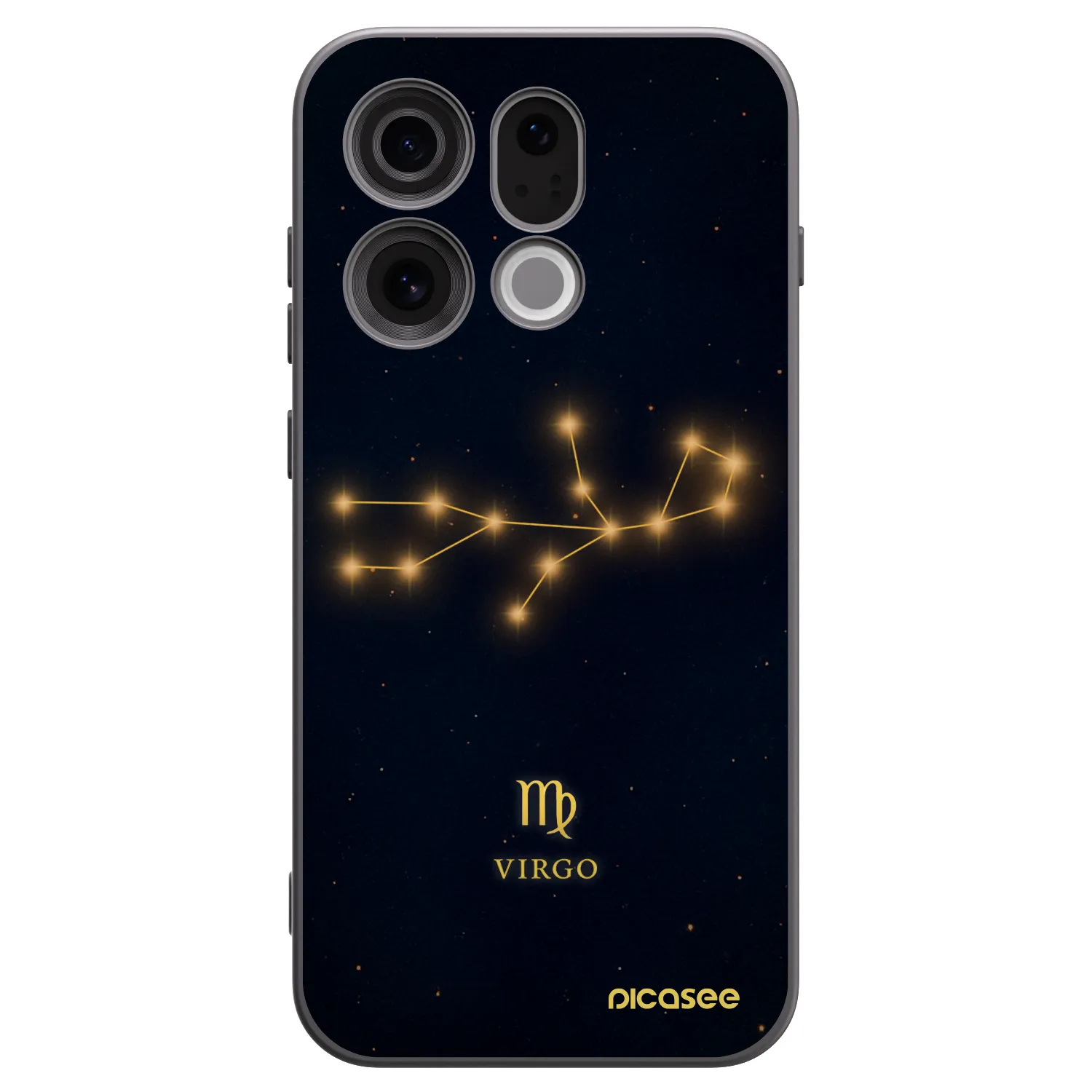 Picasee crna silikonska maskica za OPPO Find X9 - VIRGO