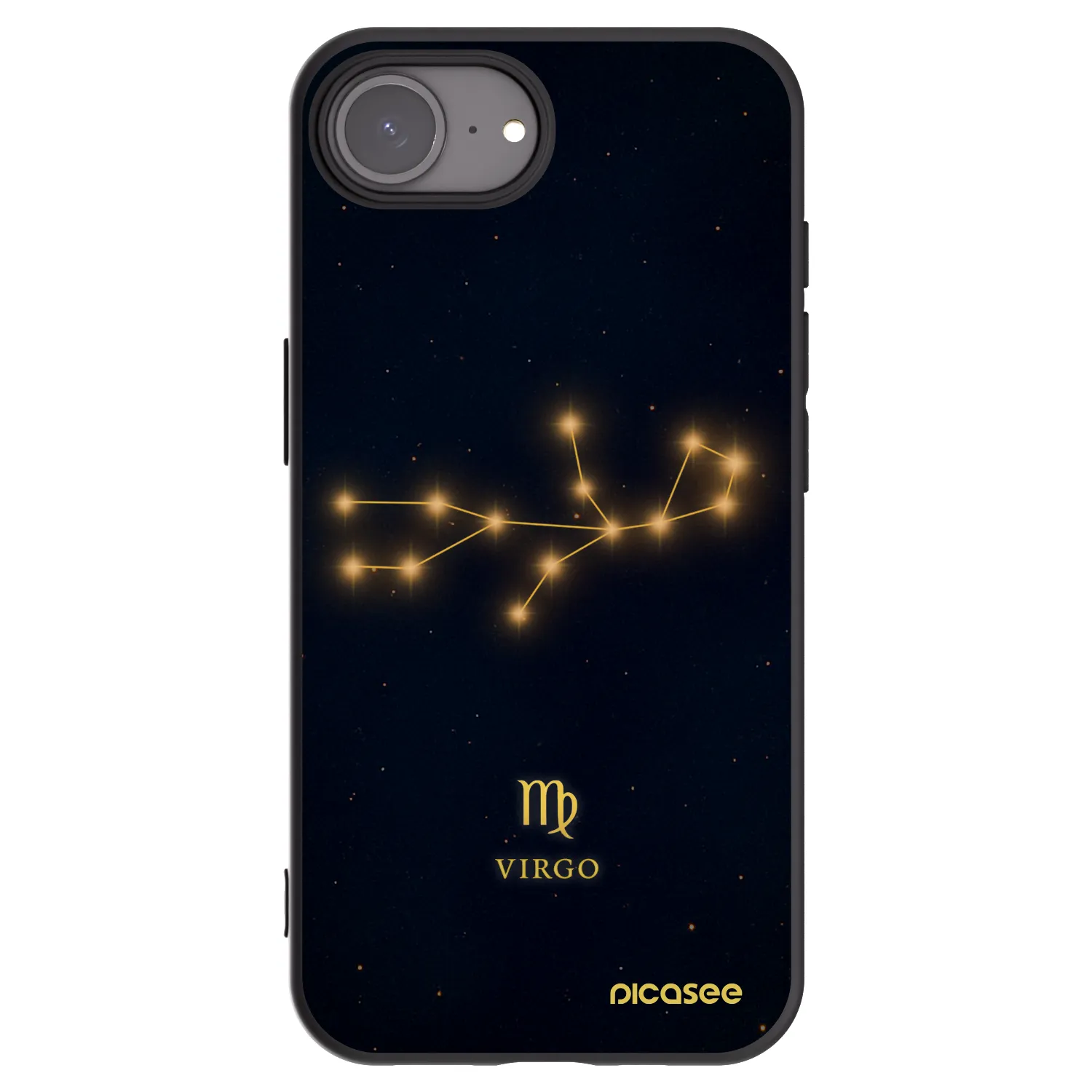 Picasee crna silikonska maskica za Apple iPhone 17e - VIRGO