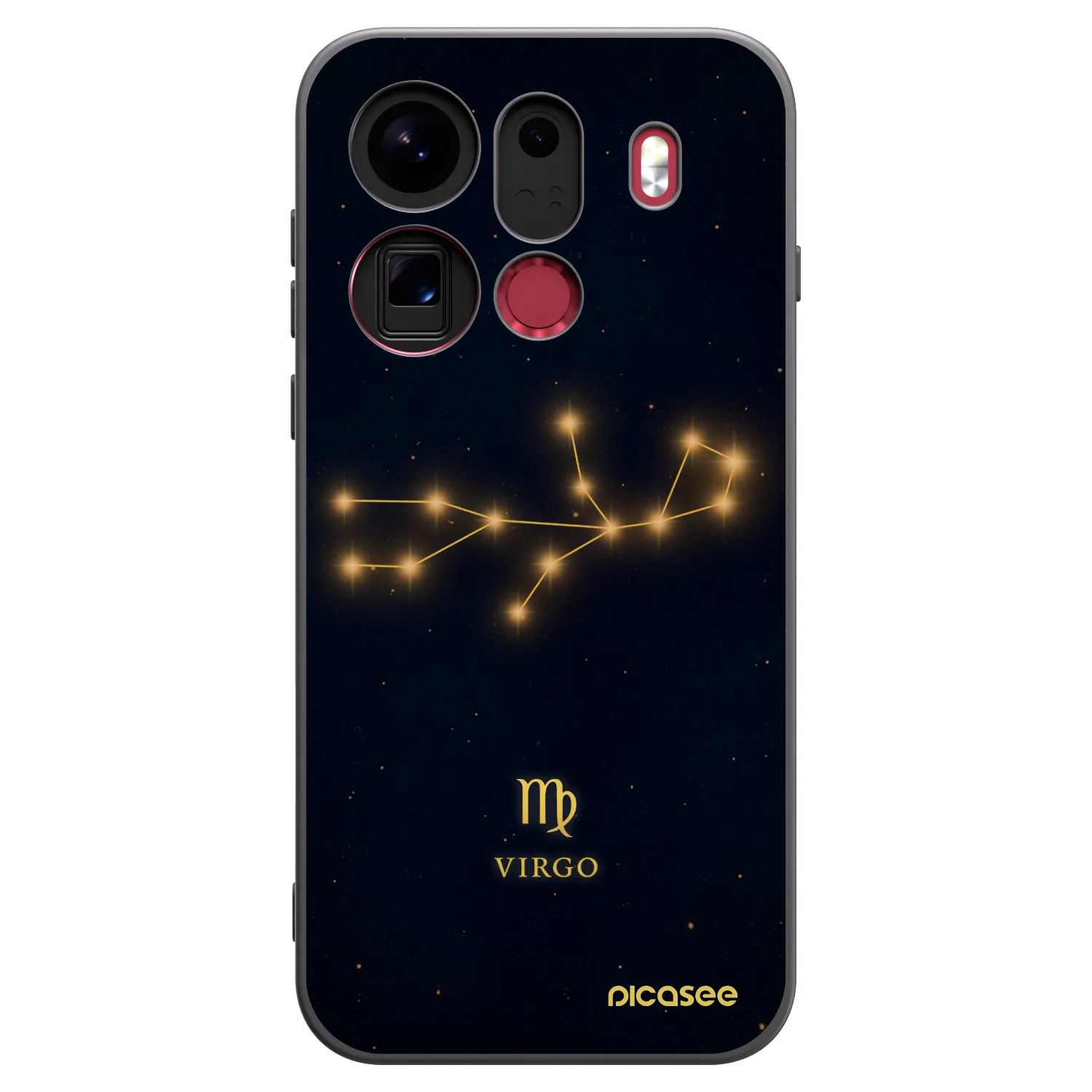 Picasee crna silikonska maskica za OPPO Find X9 Pro - VIRGO