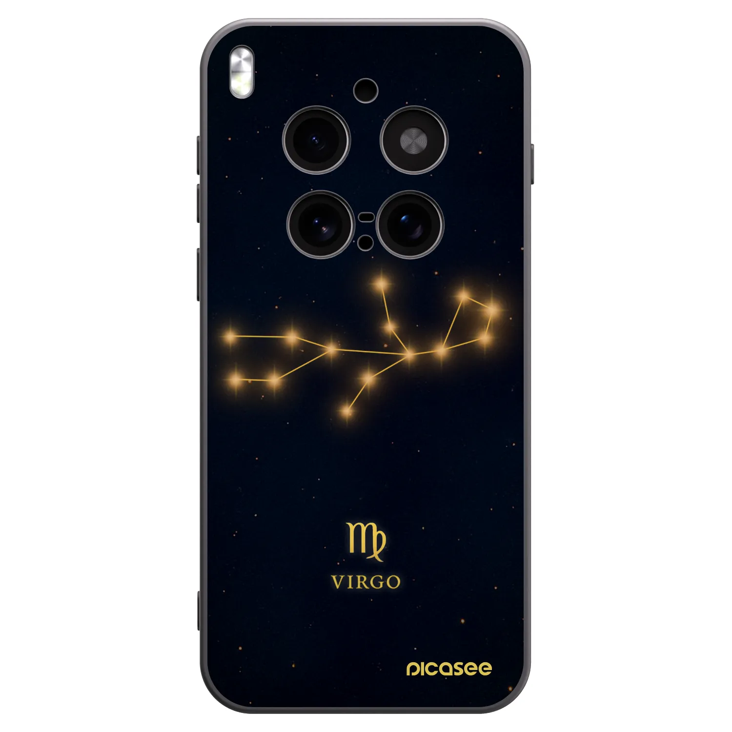 Picasee crna silikonska maskica za Vivo X300 Pro - VIRGO