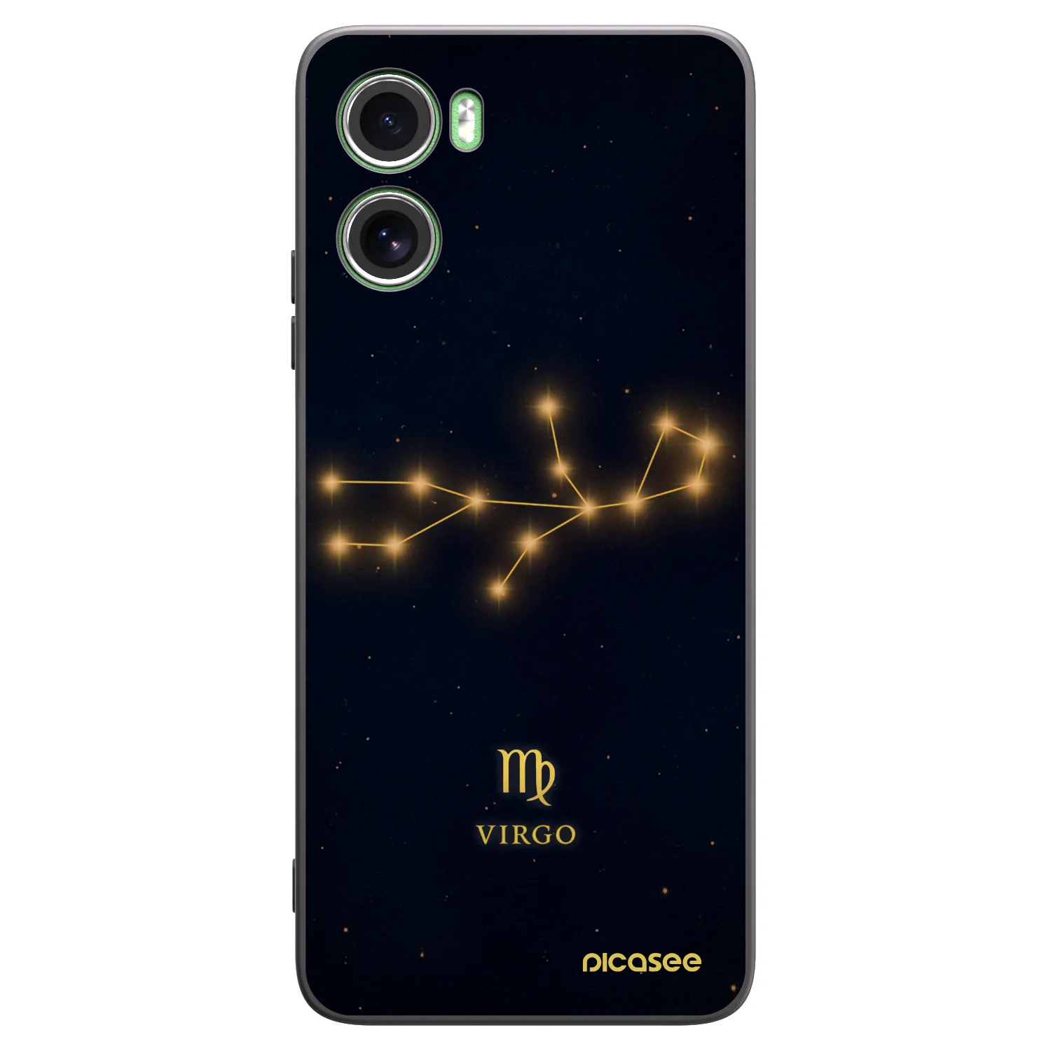 Picasee crna silikonska maskica za Motorola Moto G06 - VIRGO