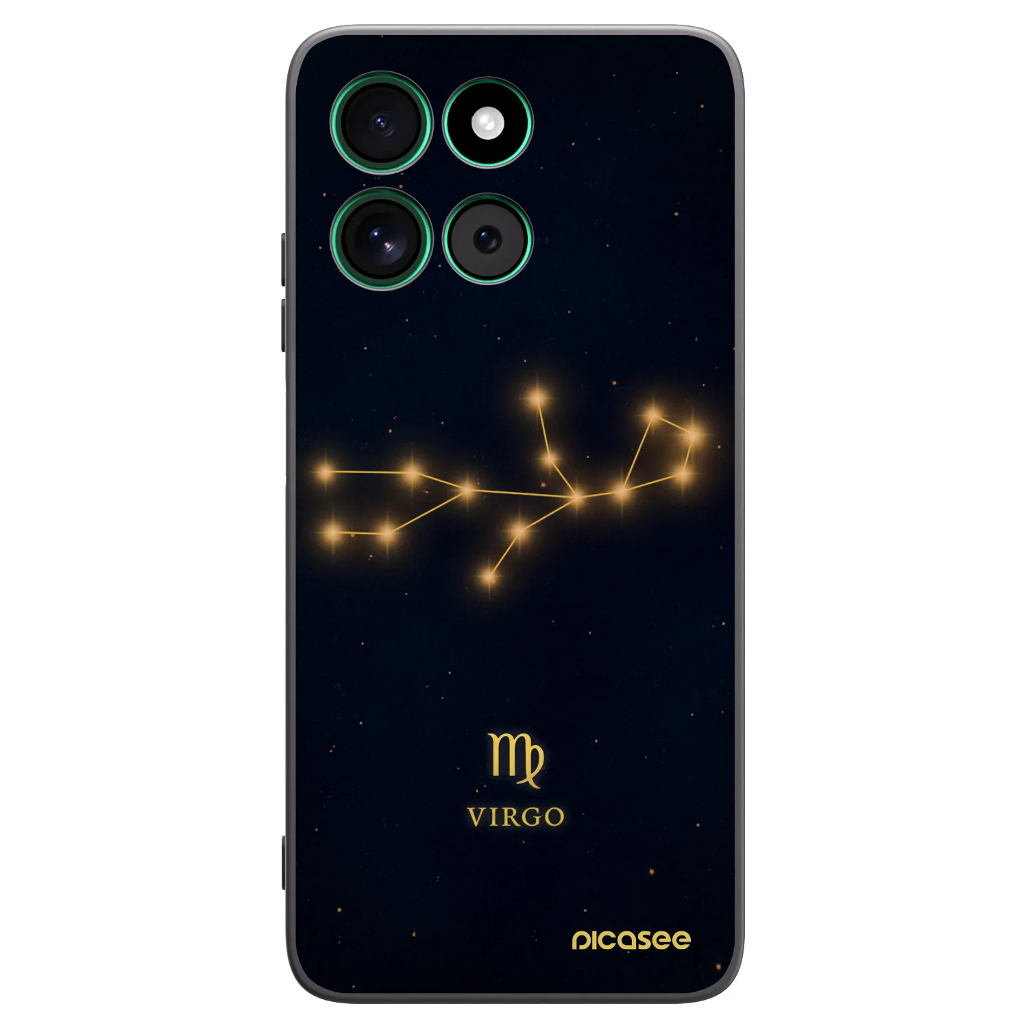 Picasee crna silikonska maskica za Motorola Moto G57 Power - VIRGO