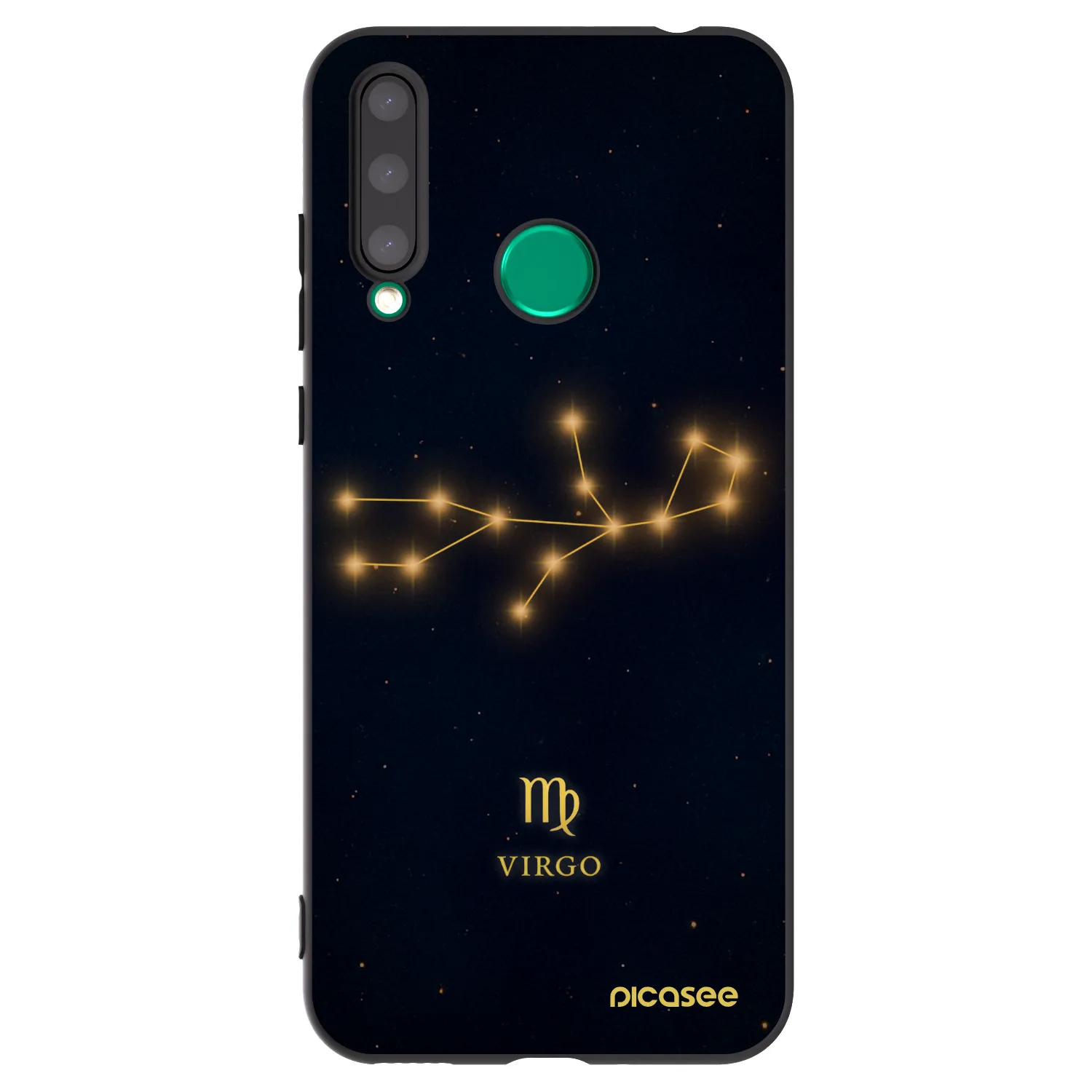 Picasee crna silikonska maskica za Honor 20 Lite - VIRGO
