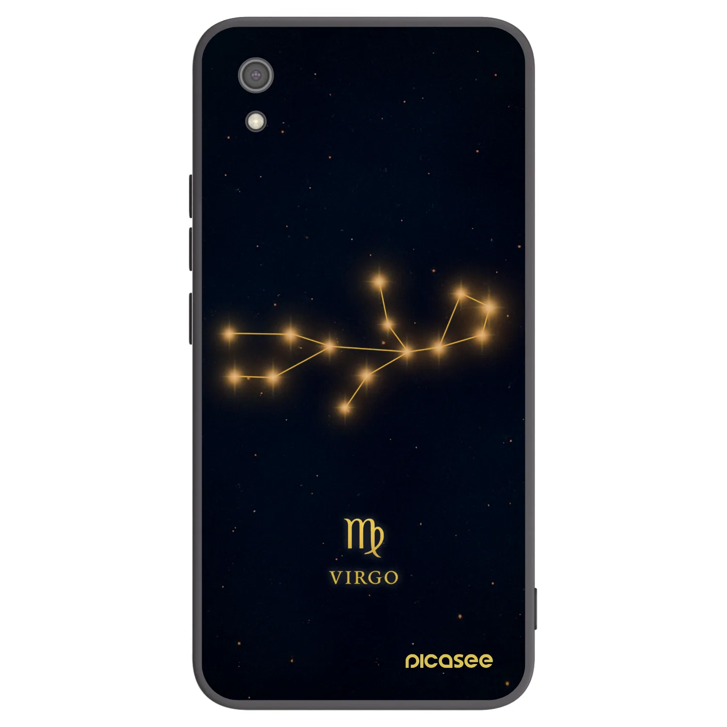 Picasee crna silikonska maskica za Xiaomi Redmi 7A - VIRGO