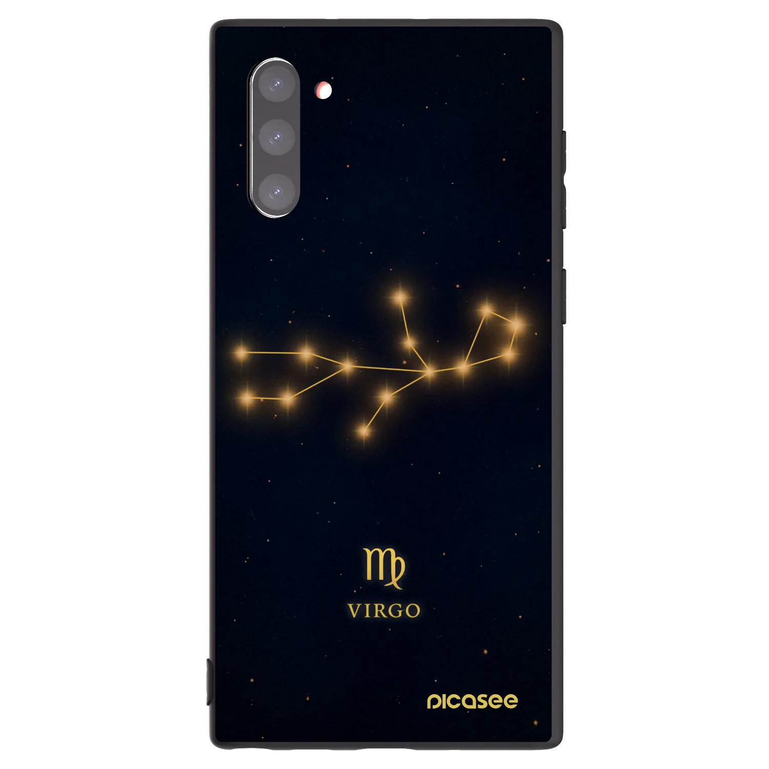 Picasee crna silikonska maskica za Samsung Galaxy Note 10 N970F - VIRGO