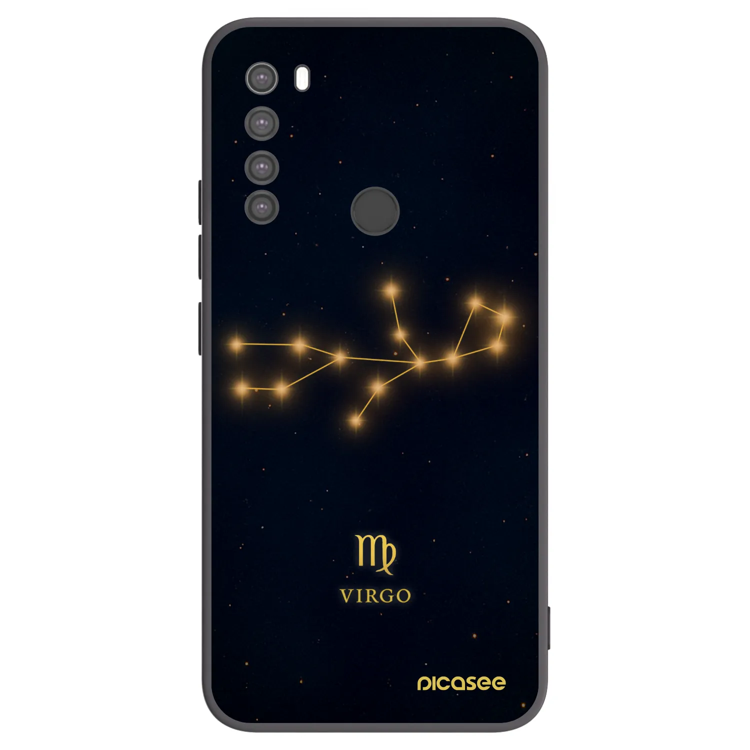 Picasee crna silikonska maskica za Xiaomi Redmi Note 8 - VIRGO