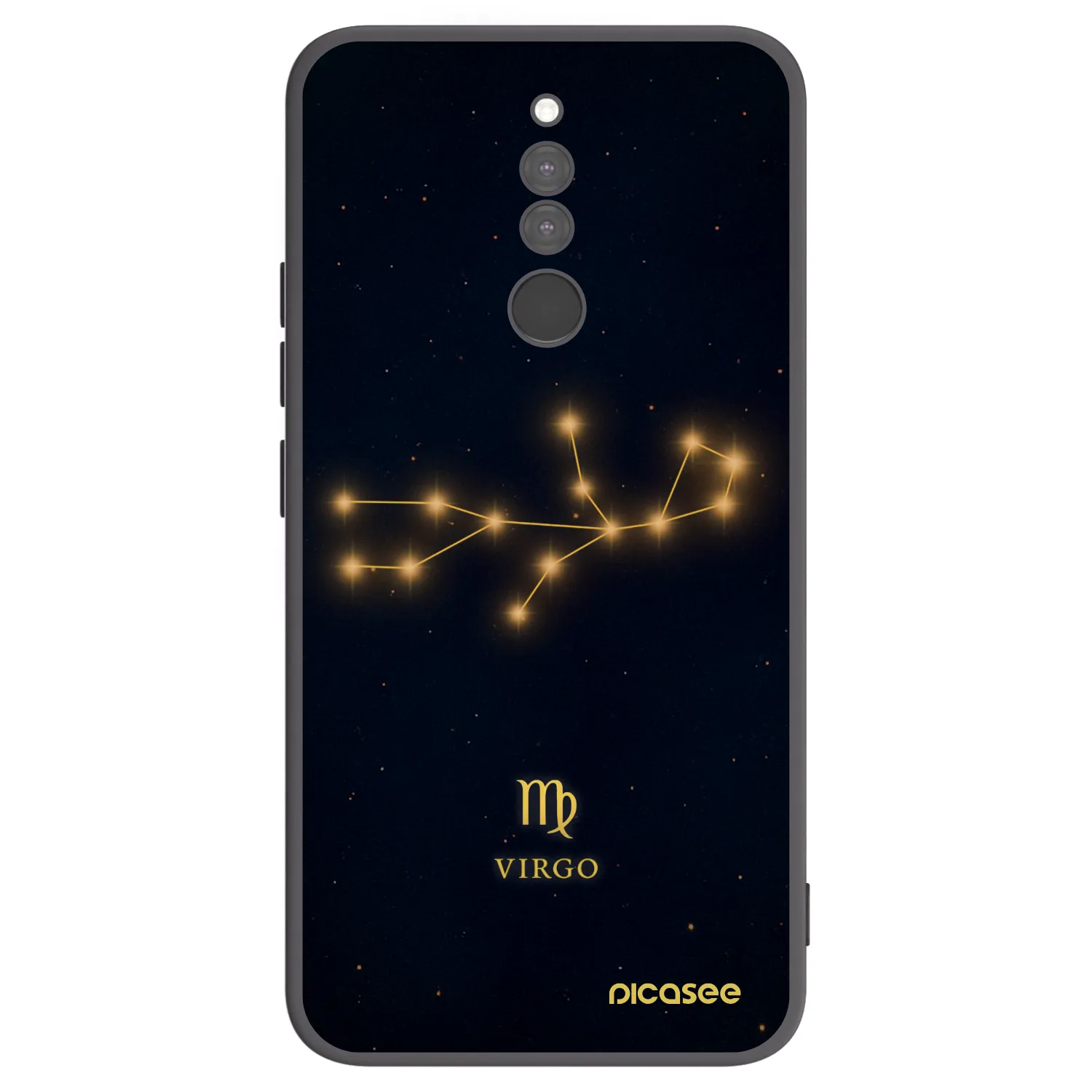Picasee crna silikonska maskica za Xiaomi Redmi 8 - VIRGO