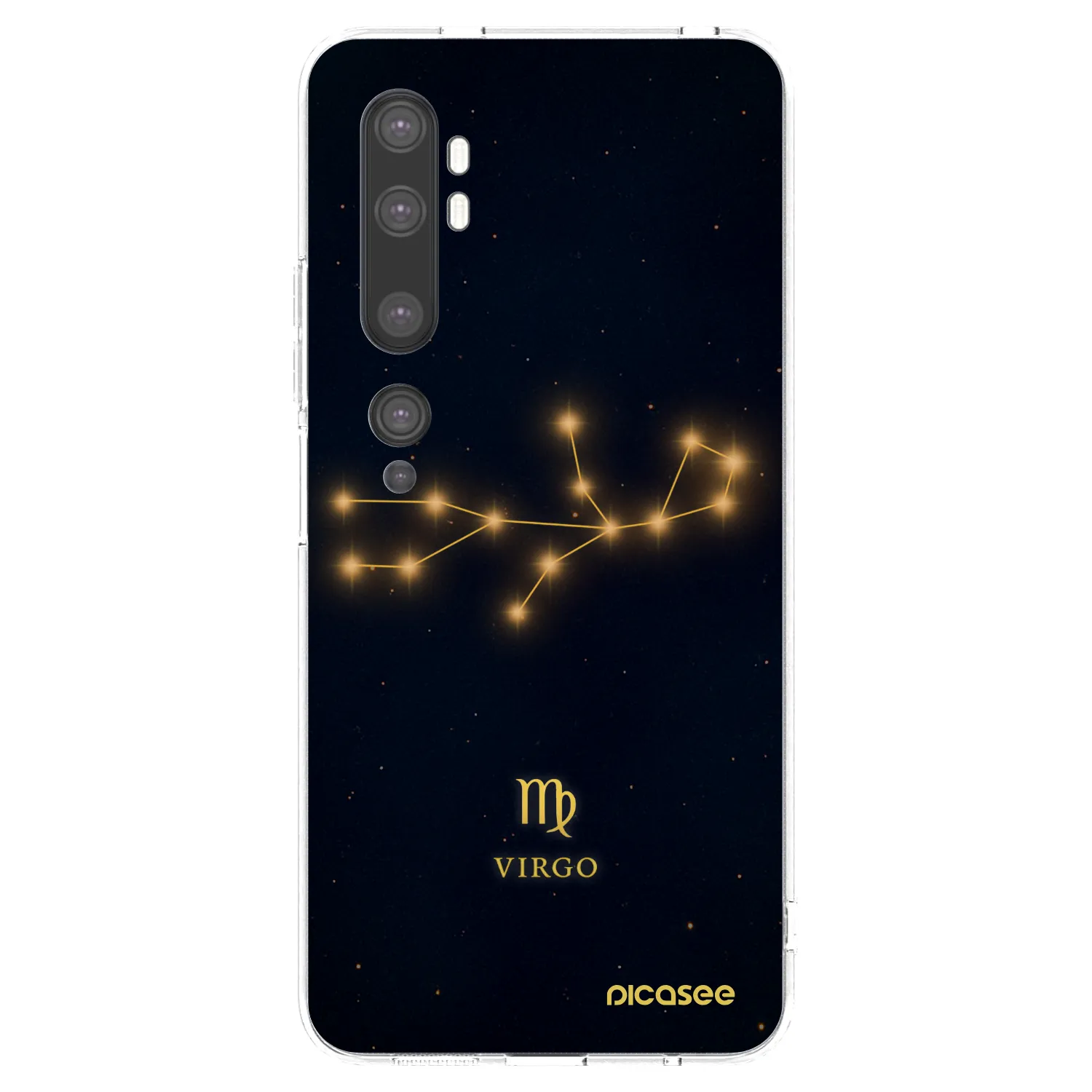 Picasee silikonska prozirna maskica za Xiaomi Mi Note 10 (Pro) - VIRGO