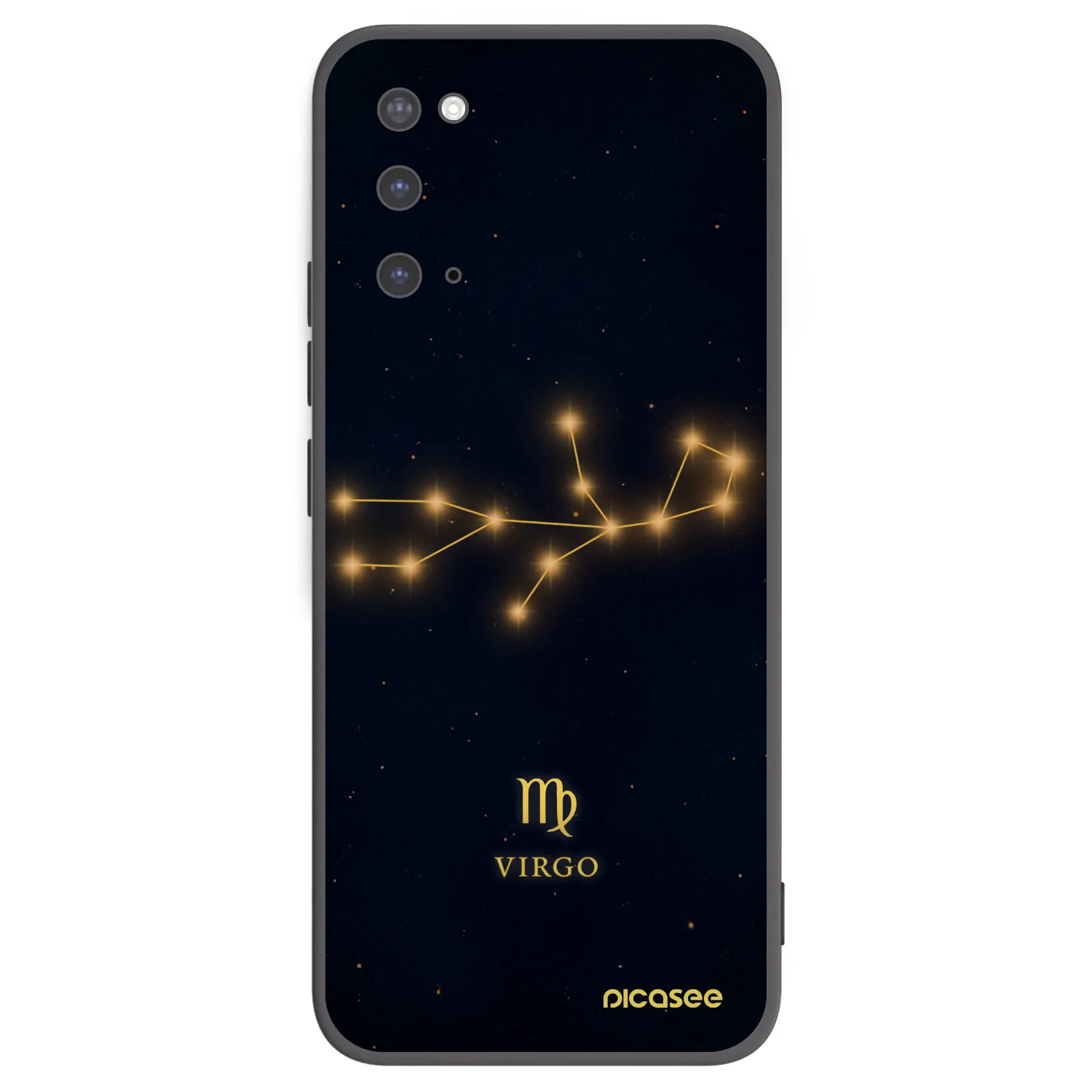 Picasee crna silikonska maskica za Samsung Galaxy S20 G980F - VIRGO