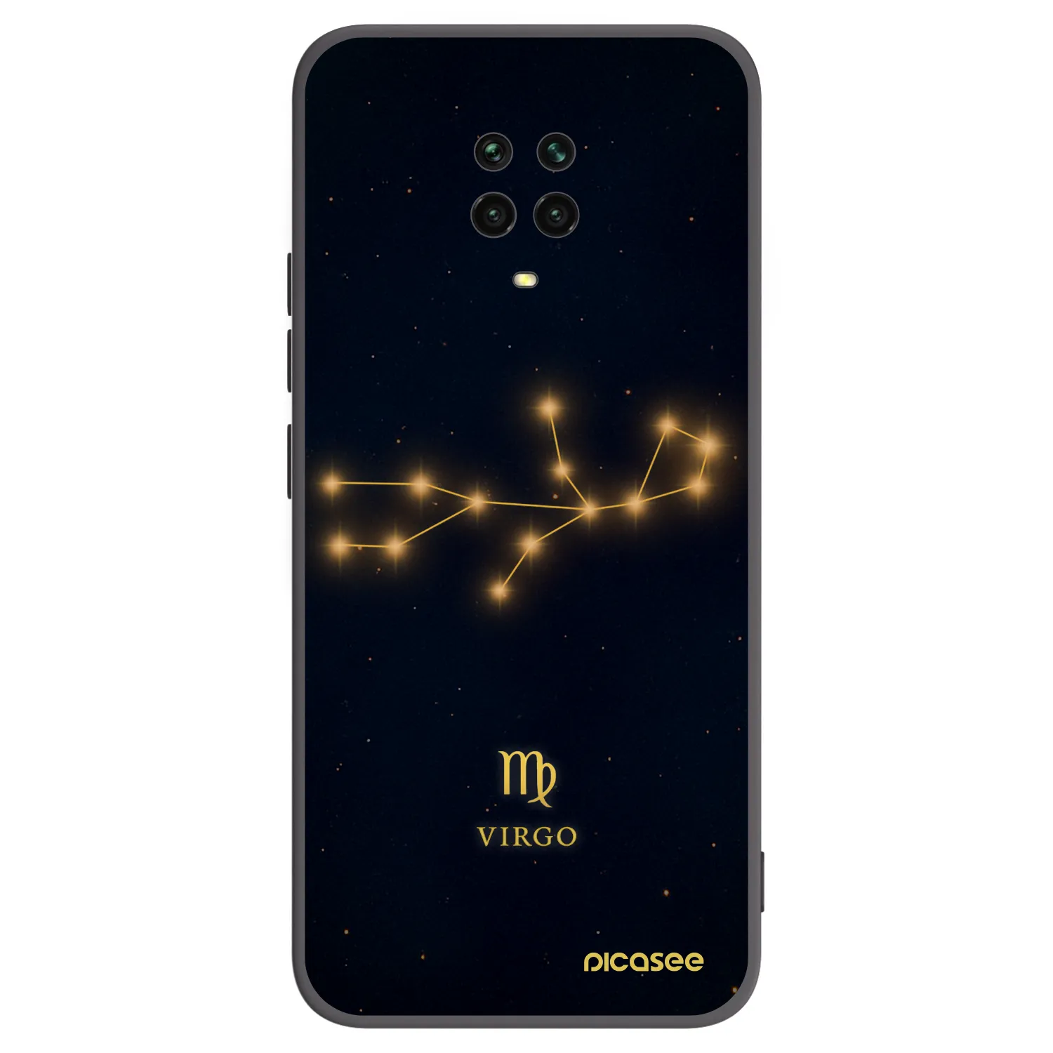 Picasee crna silikonska maskica za Xiaomi Redmi Note 9 Pro - VIRGO