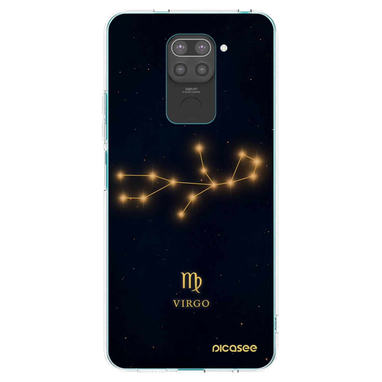 Picasee crna silikonska maskica za Xiaomi Redmi Note 9 - VIRGO