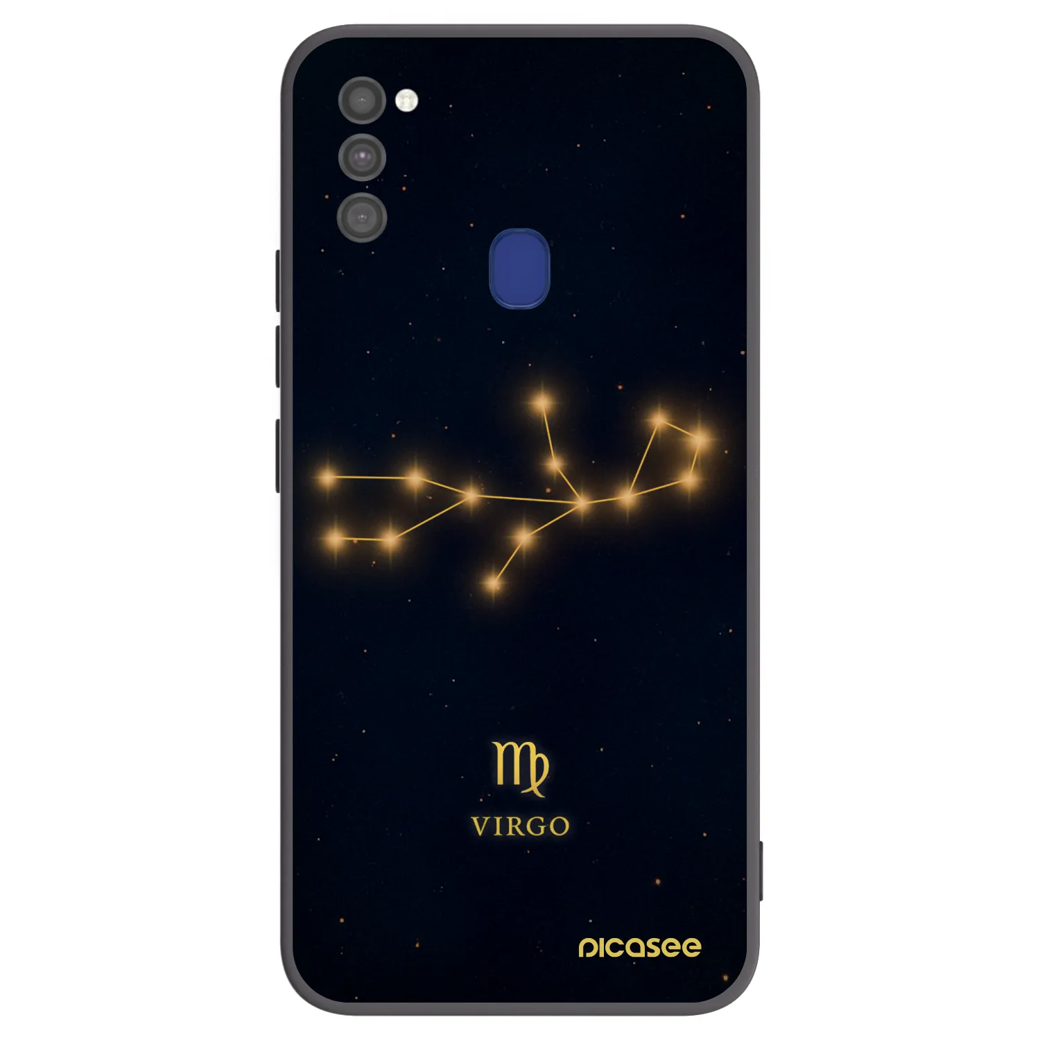 Picasee crna silikonska maskica za Samsung Galaxy M21 M215F - VIRGO