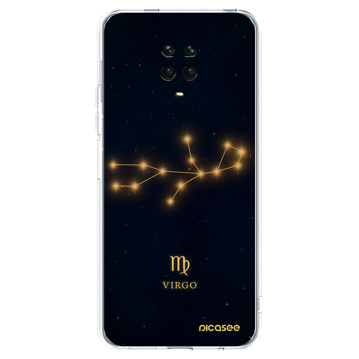 Picasee silikonska prozirna maskica za Xiaomi Redmi Note 9S - VIRGO