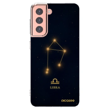 Picasee silikonska prozirna maskica za Samsung Galaxy S21 5G G991B - LIBRA